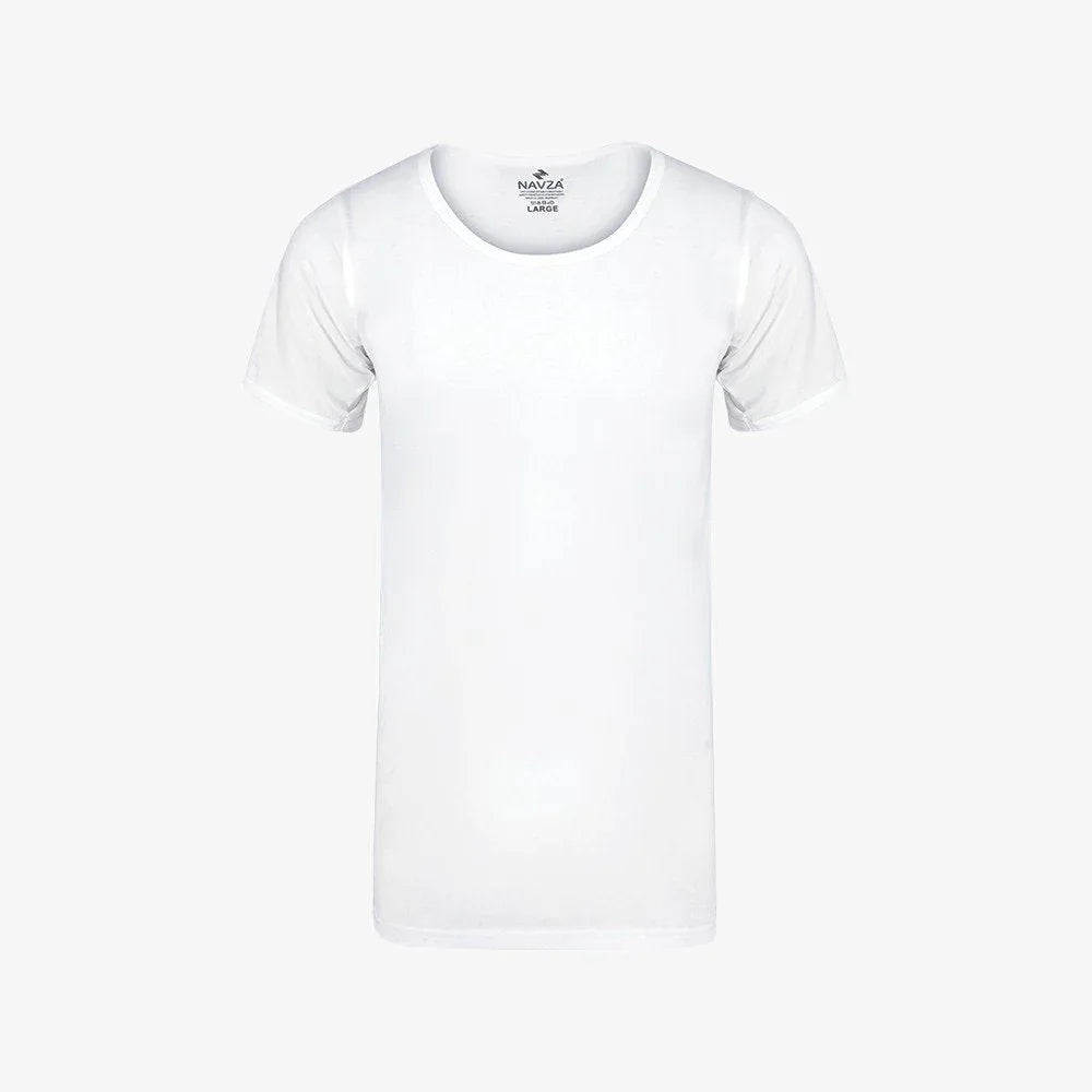 HALF SLEEVES VEST - WHITE - NAVZA