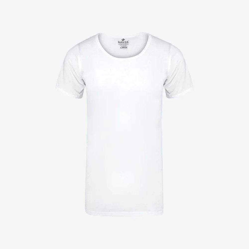 HALF SLEEVES VEST - WHITE - NAVZA