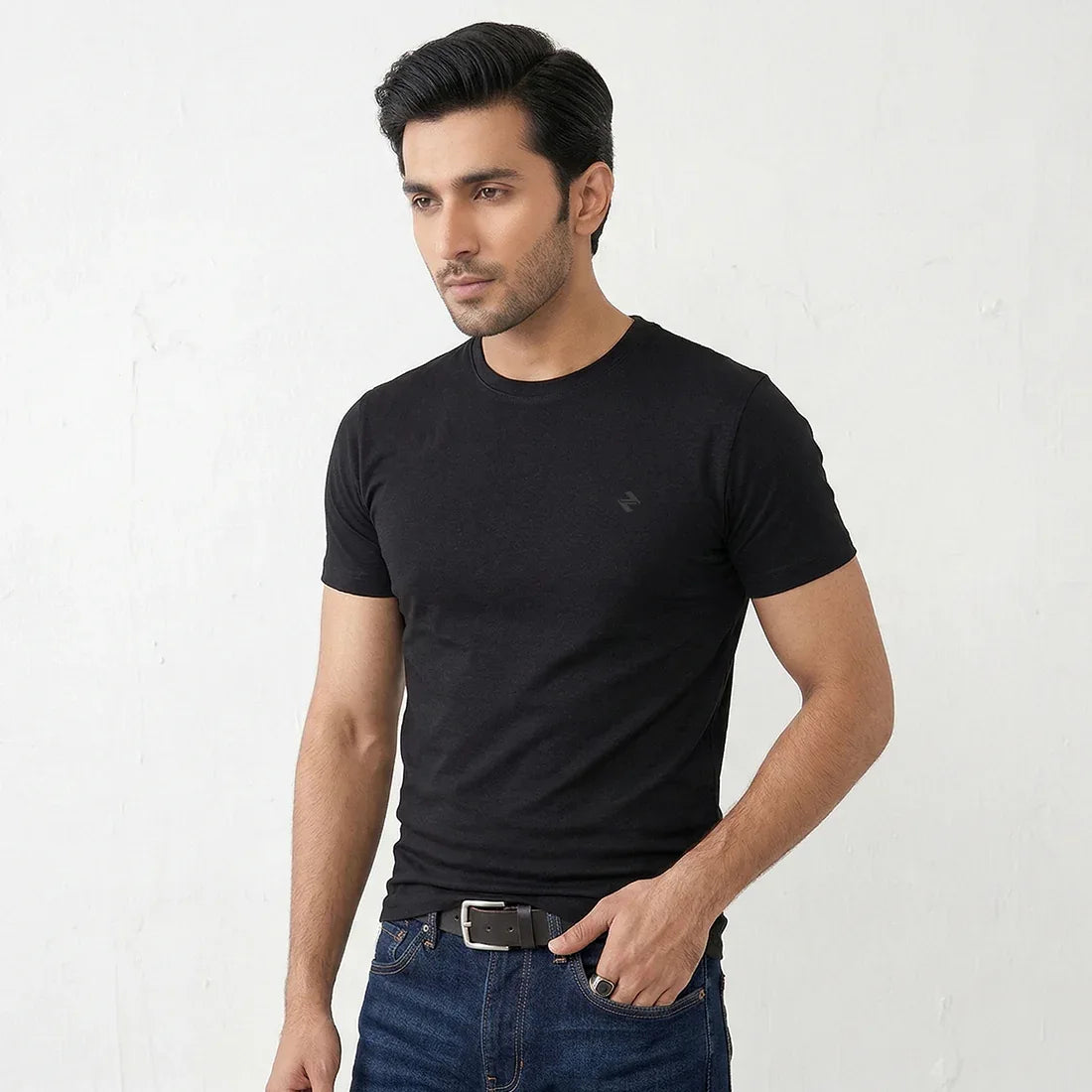 ML SLIM FIT TEE – BLACK
