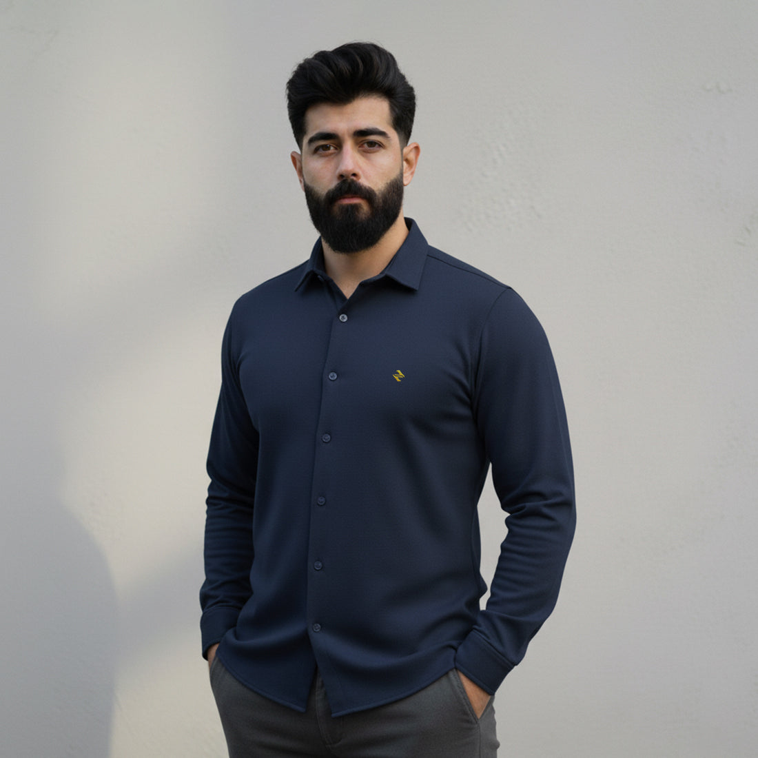 CL SMART SHIRT - NAVY