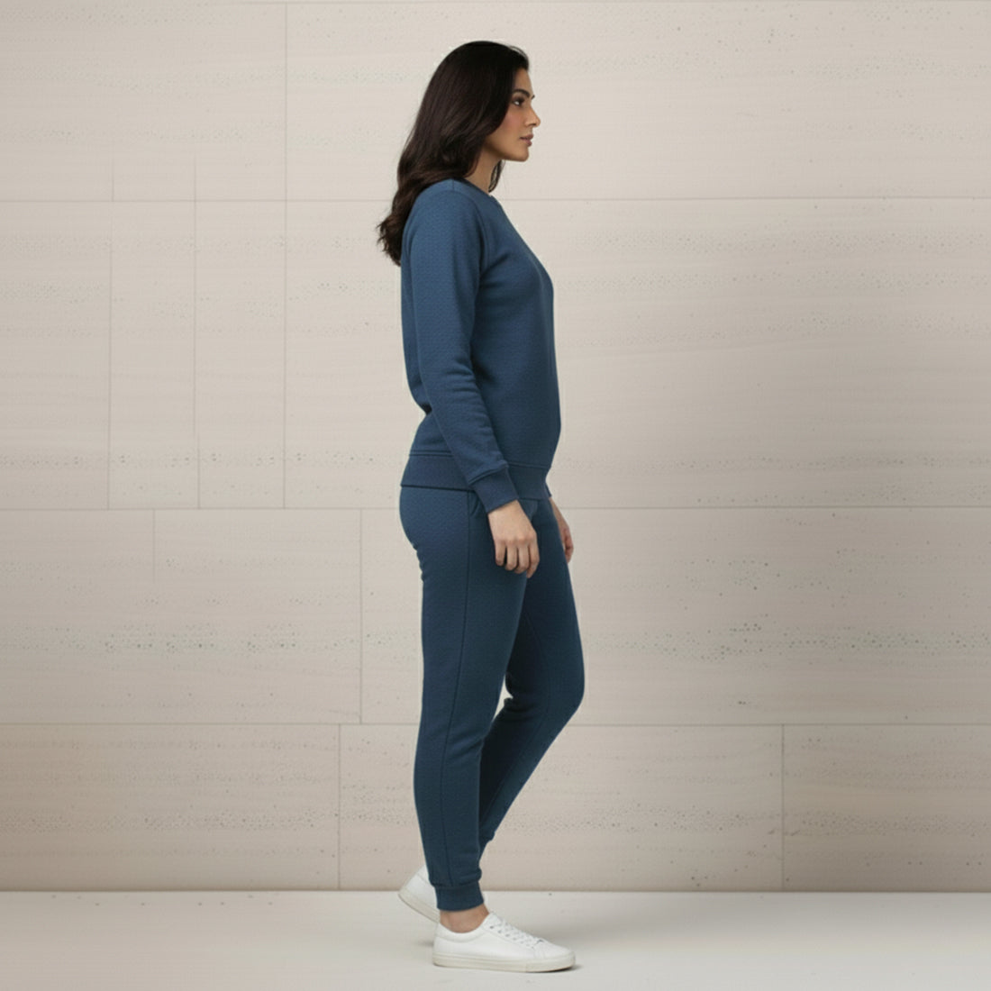 WOMEN ML SWEATSHIRT TRACKER – DENIM