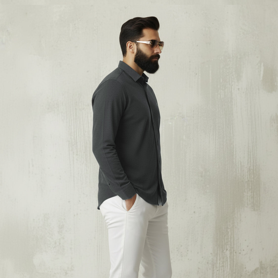CL SMART SHIRT - CHARCOAL
