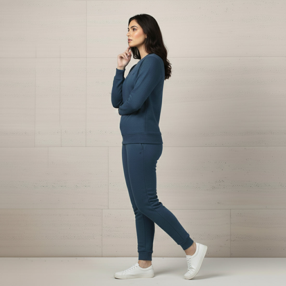 WOMEN ML SWEATSHIRT TRACKER – DENIM