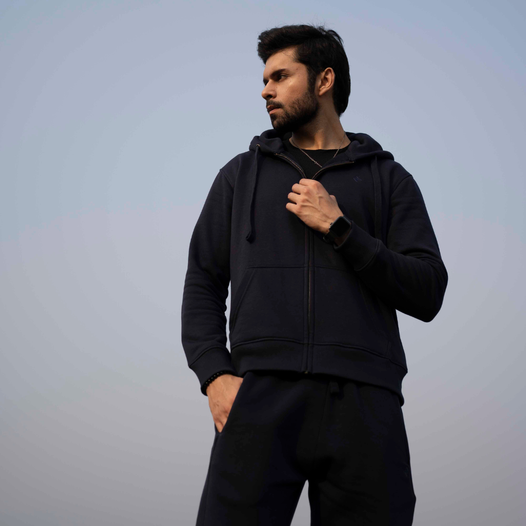 ML PULLOVER HOODIE TRACKER - NAVY