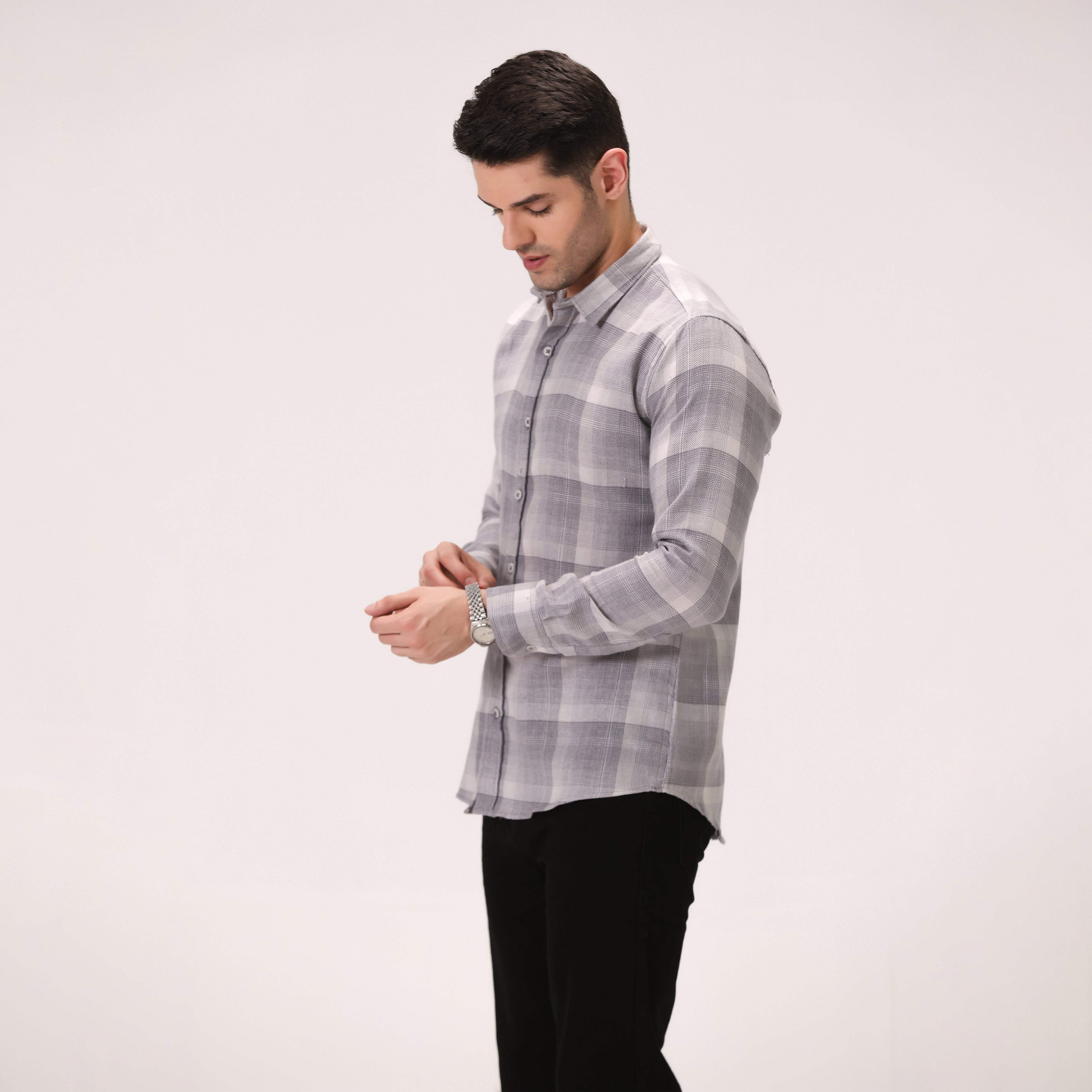 CHECK SHIRT – SKY BLUE