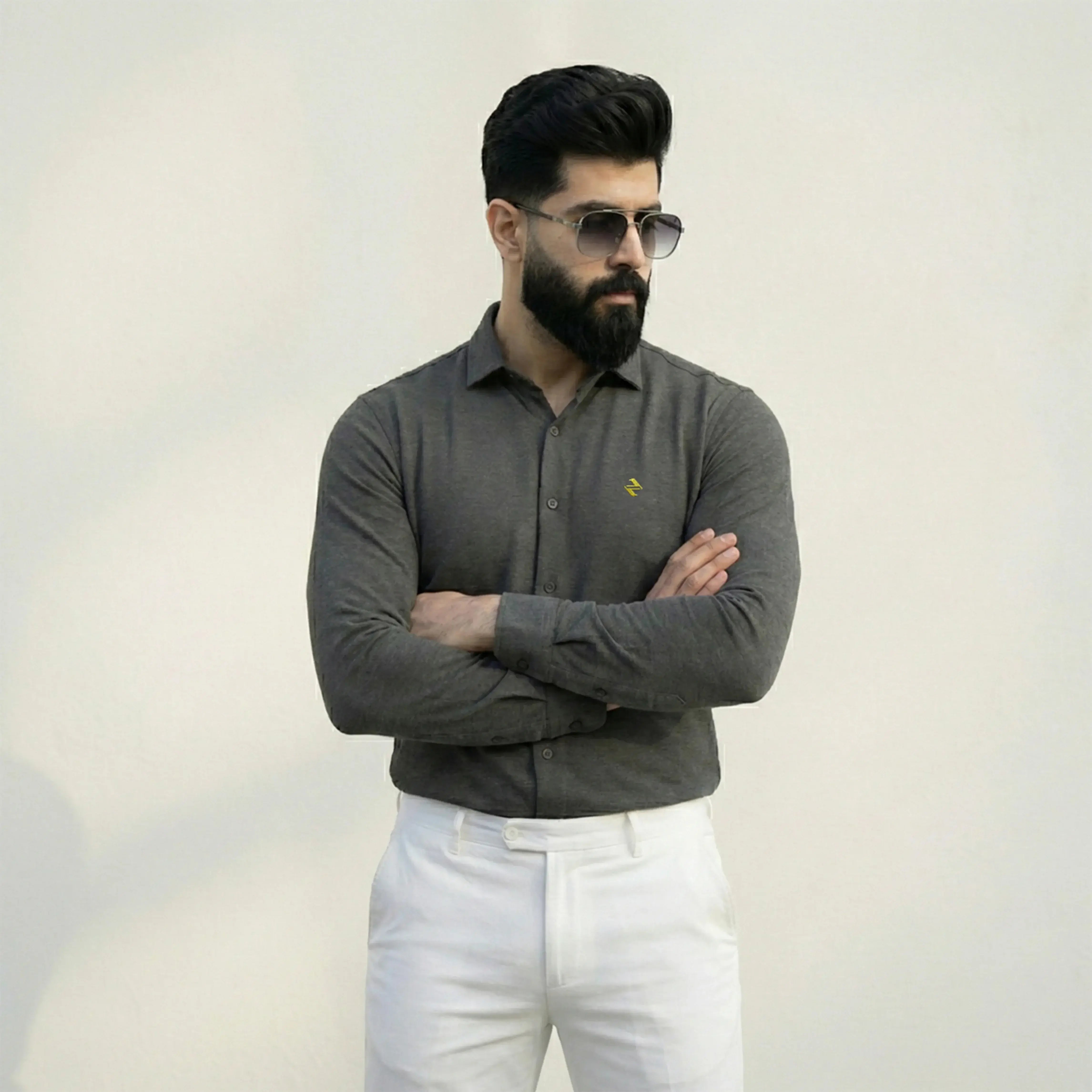 CL SMART SHIRT - CHARCOAL