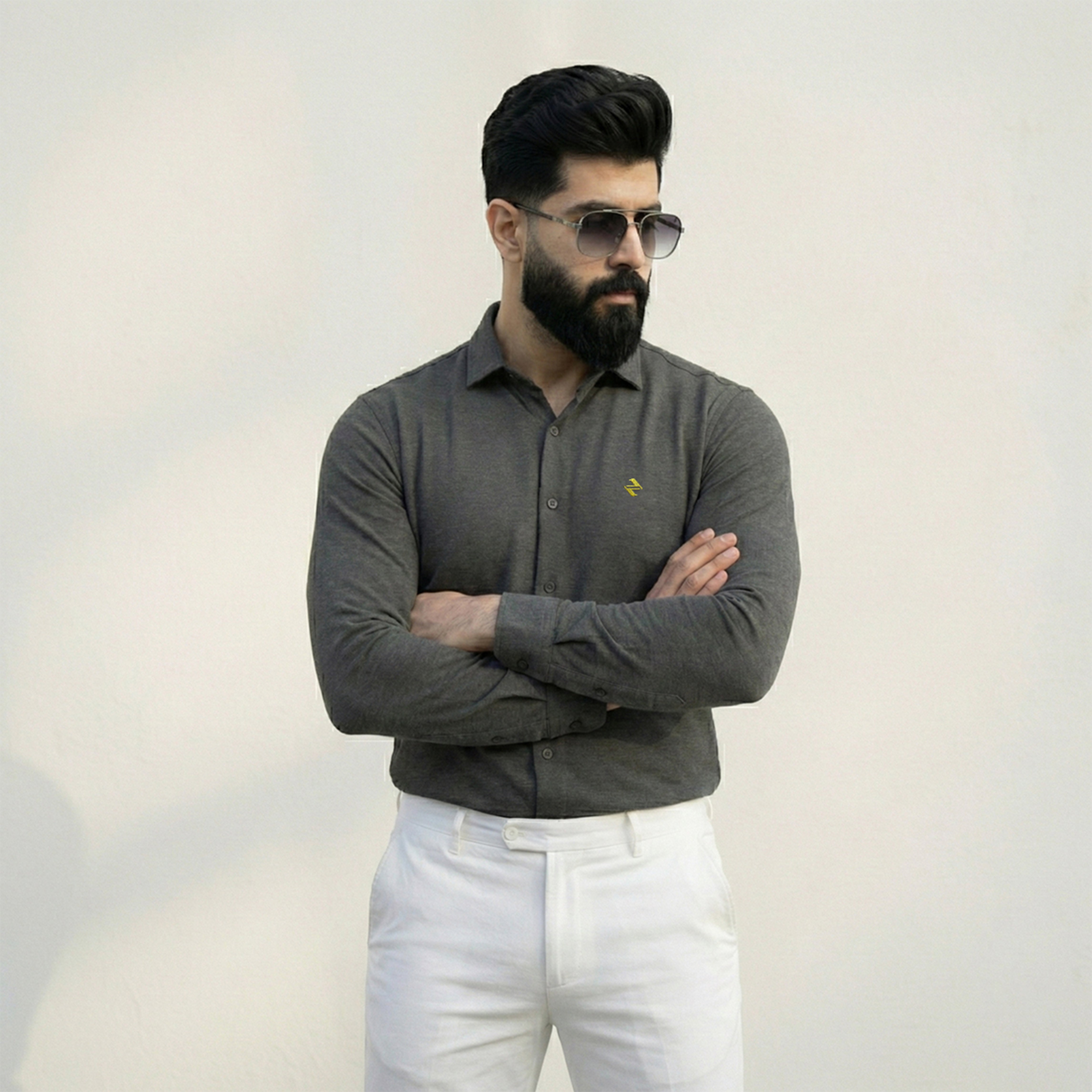 CL SMART SHIRT - CHARCOAL