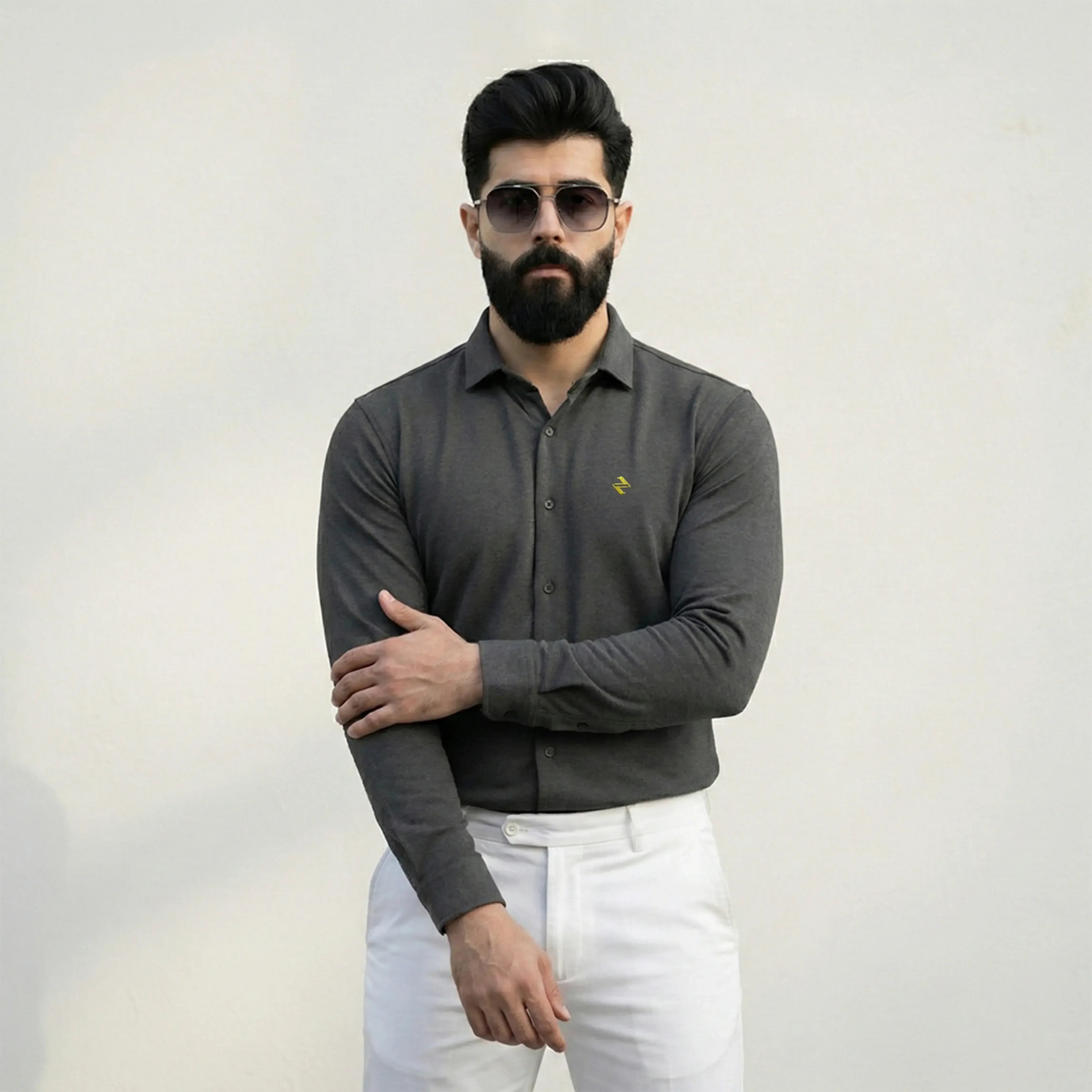CL SMART SHIRT - CHARCOAL