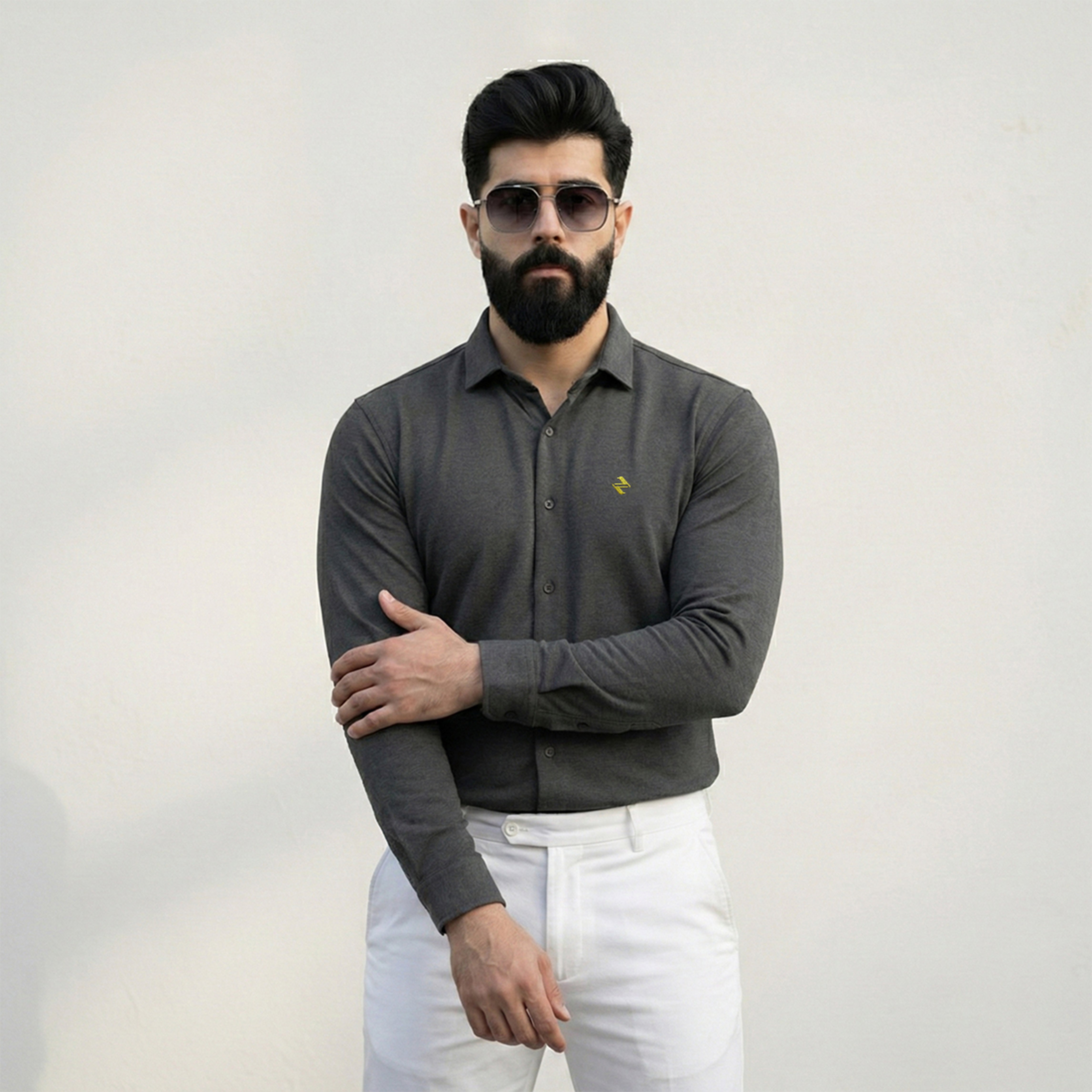 CL SMART SHIRT - CHARCOAL