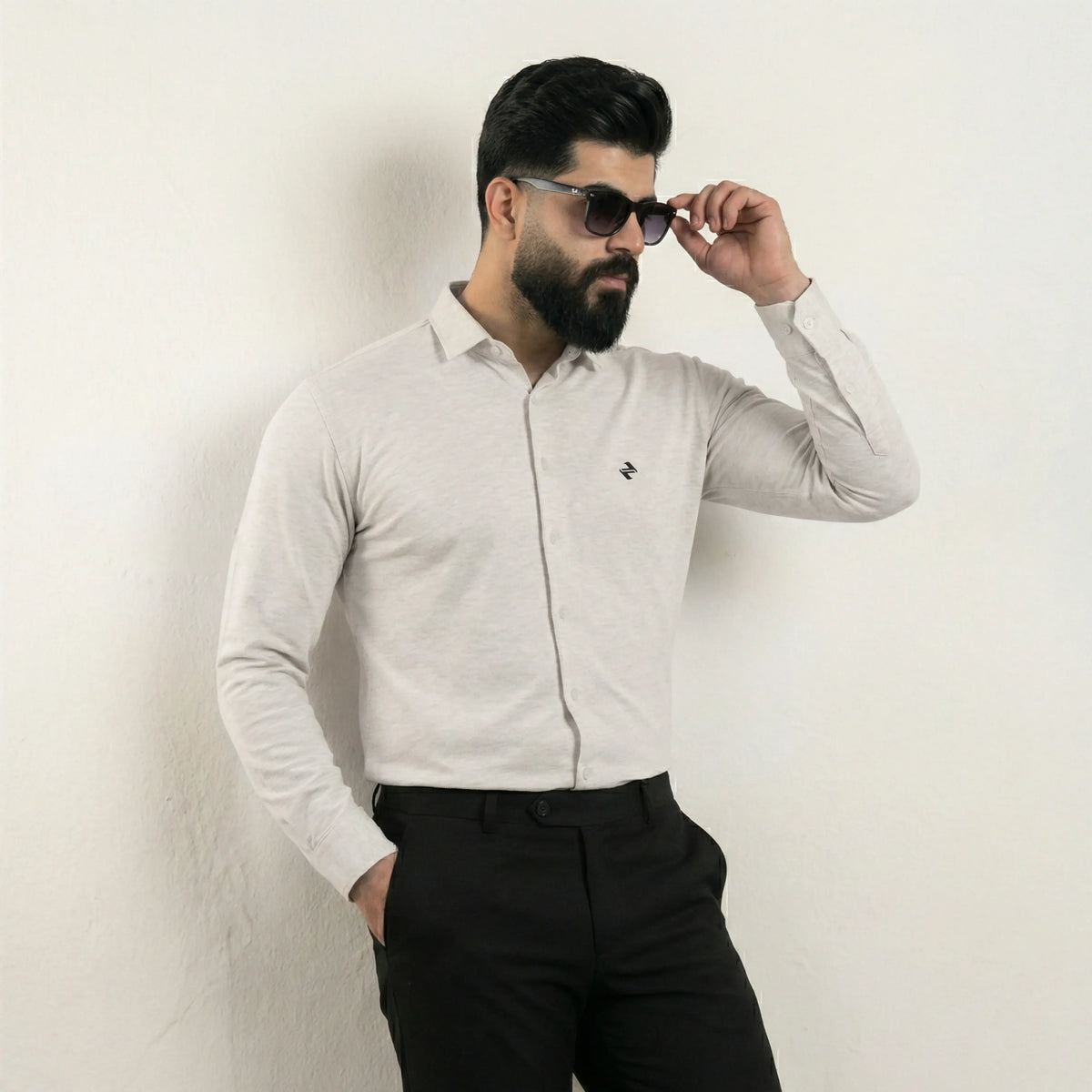 CL SMART SHIRT - LIGHT GREY
