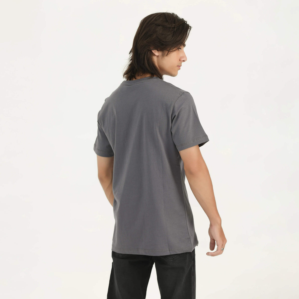 CL REGULAR FIT TEE GREY NAVZA