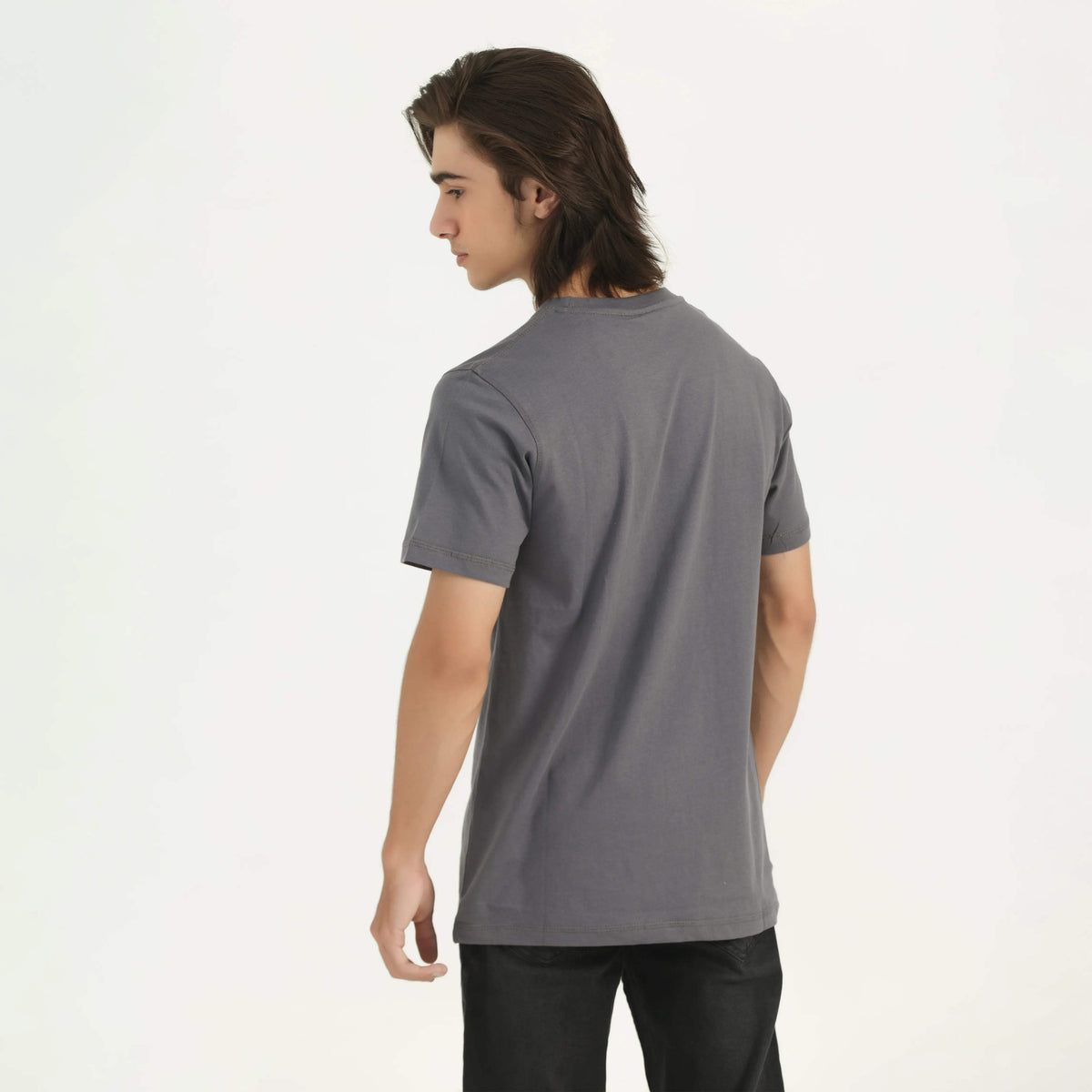 CL REGULAR FIT TEE GREY NAVZA