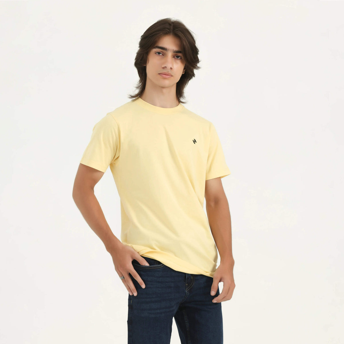 CL REGULAR FIT TEE YELLOW NAVZA