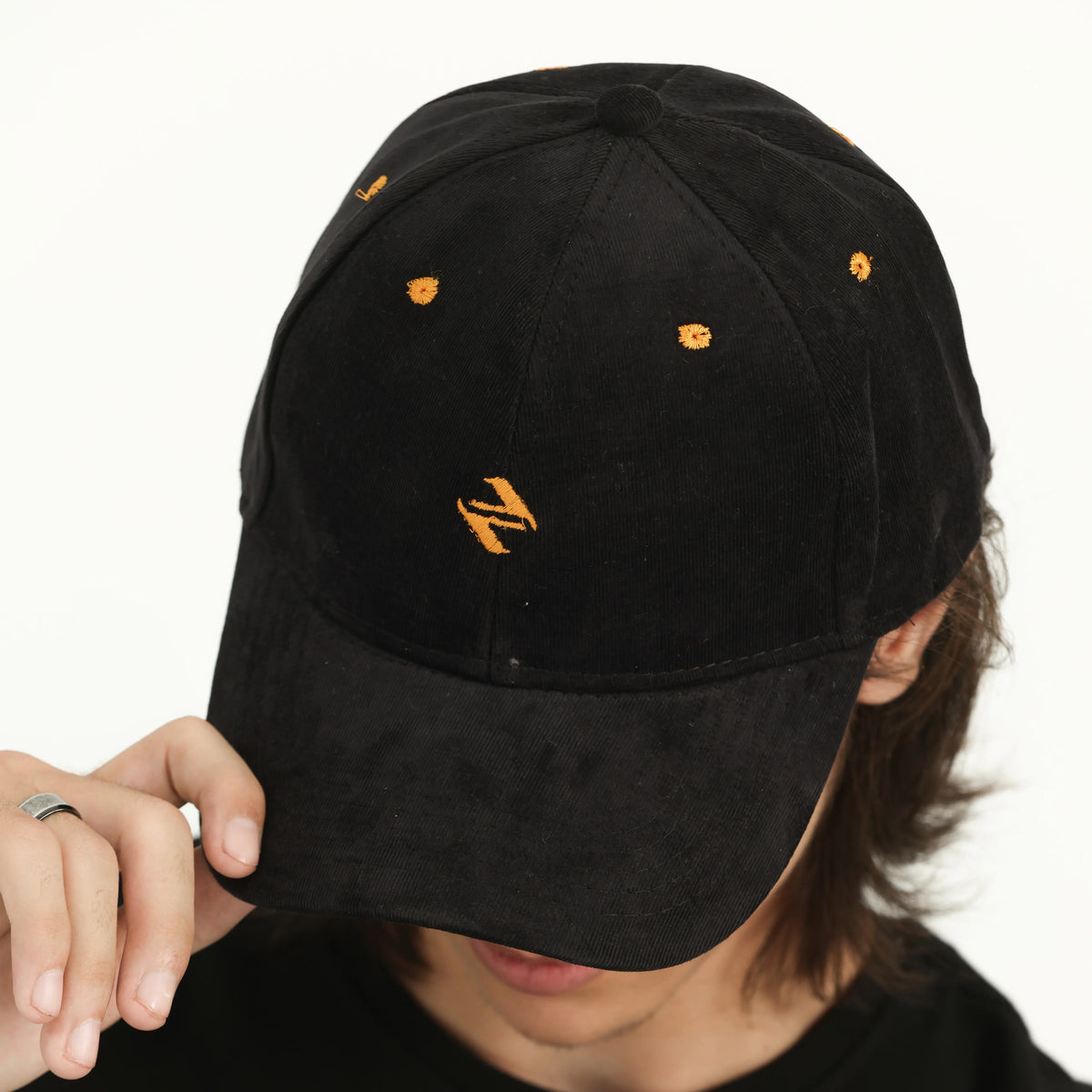 CORDUROY CAP | JET BLACK
