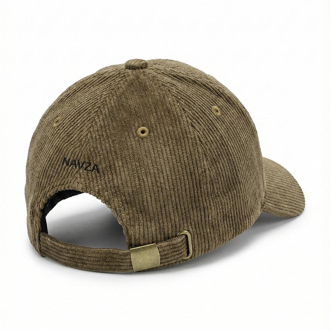 CORDUROY CAP DARK OLIVE BROWN | NAVZA