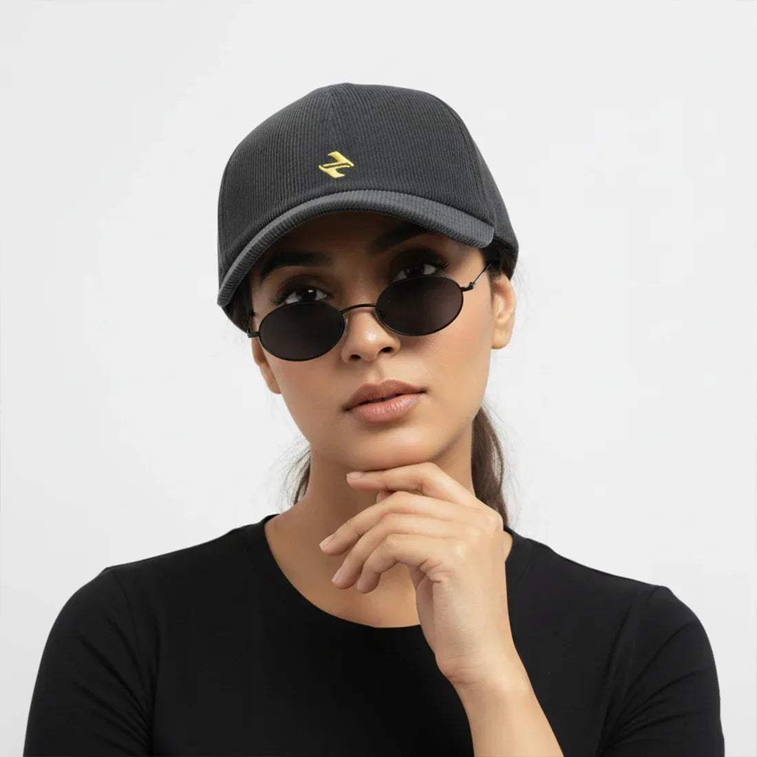 CORDUROY CAP | CHARCOAL GREY - NAVZA