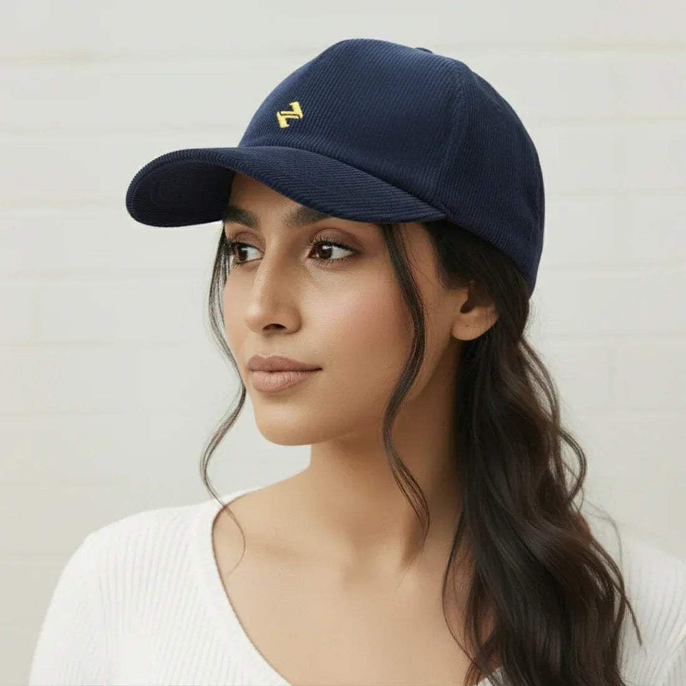 CORDUROY CAP | NAVY BLUE - NAVZA