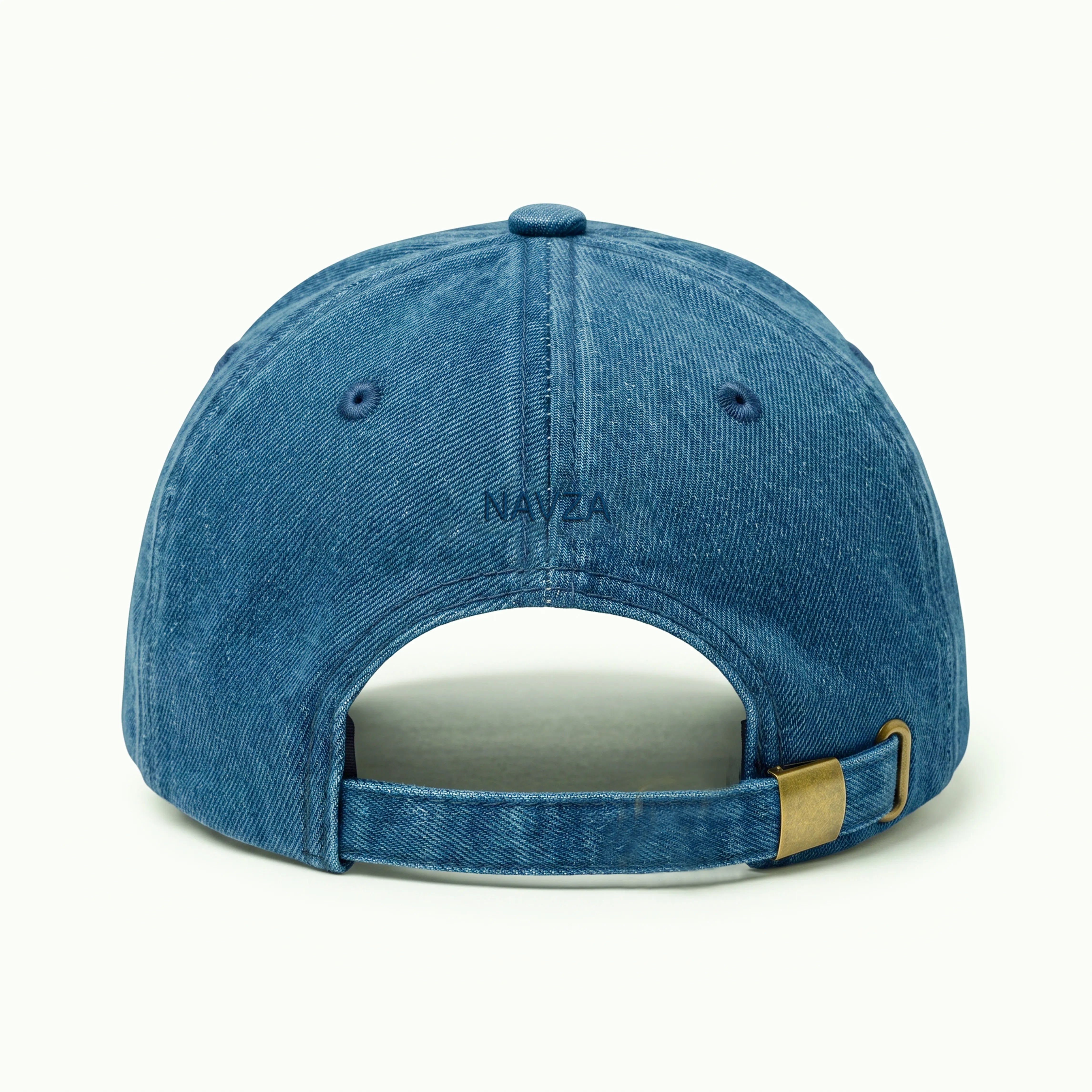 WATERFALL TEXTURED DENIM CAP | DARK BLUE