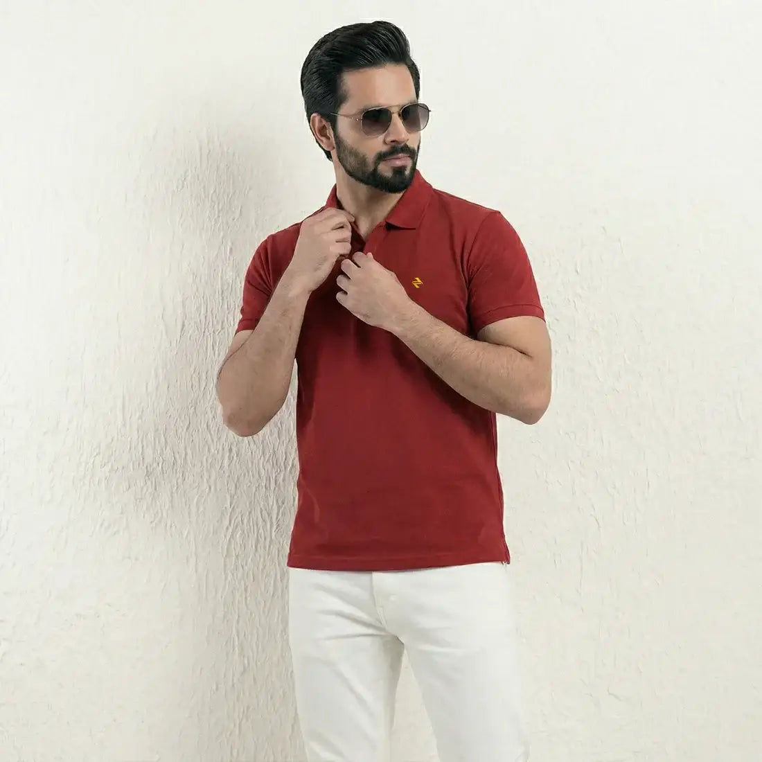 JQ POLO - BURGUNDY