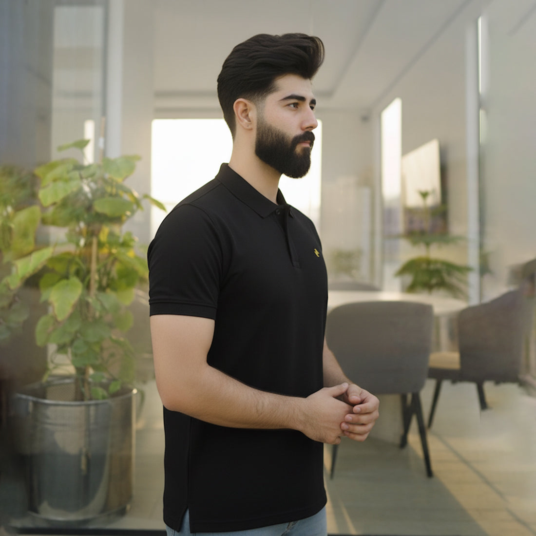 JQ CL POLO - BLACK