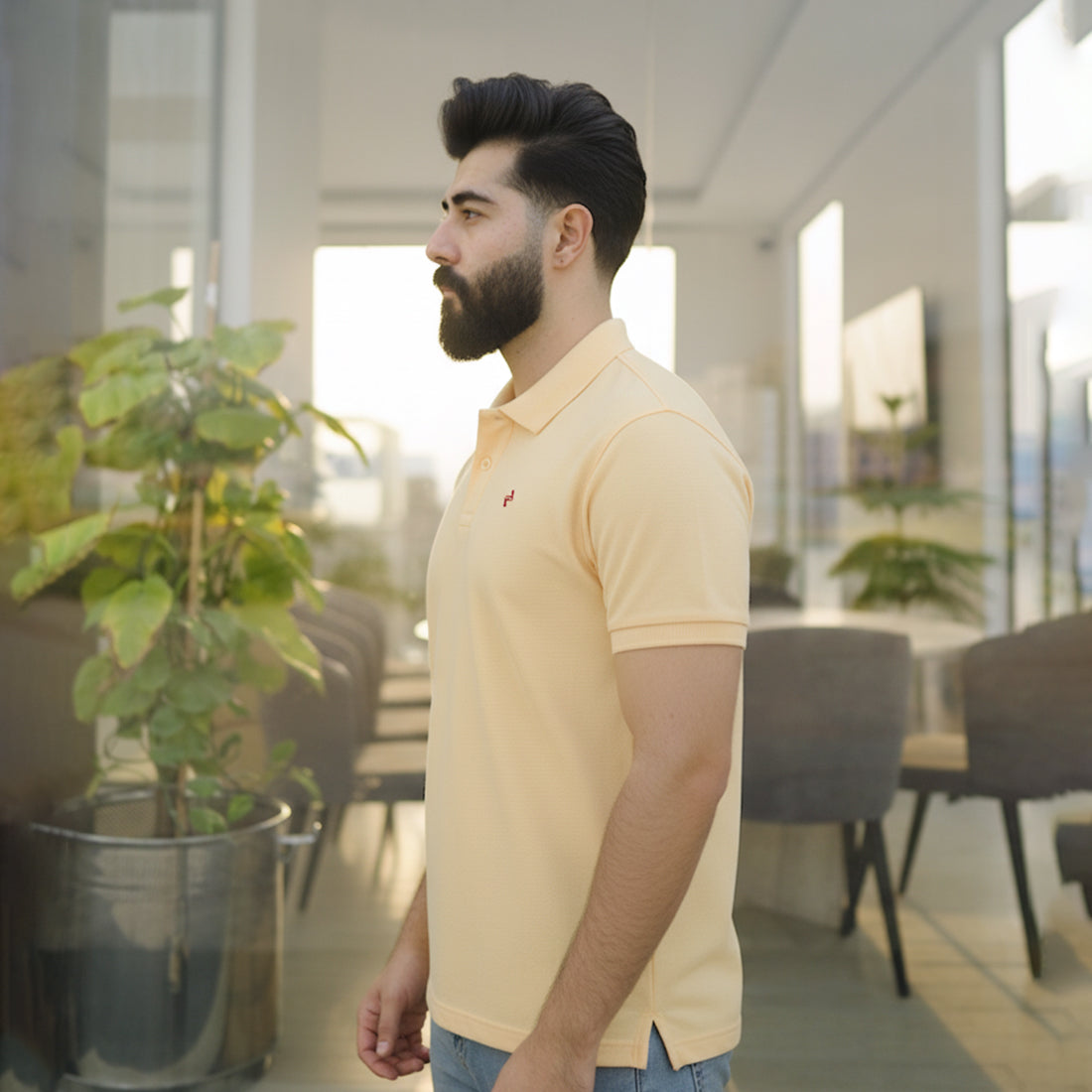 JQ CL POLO - SOFT YELLOW