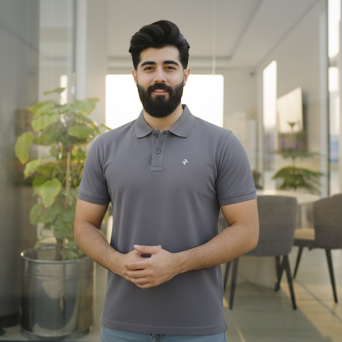 JQ POLO – GREY