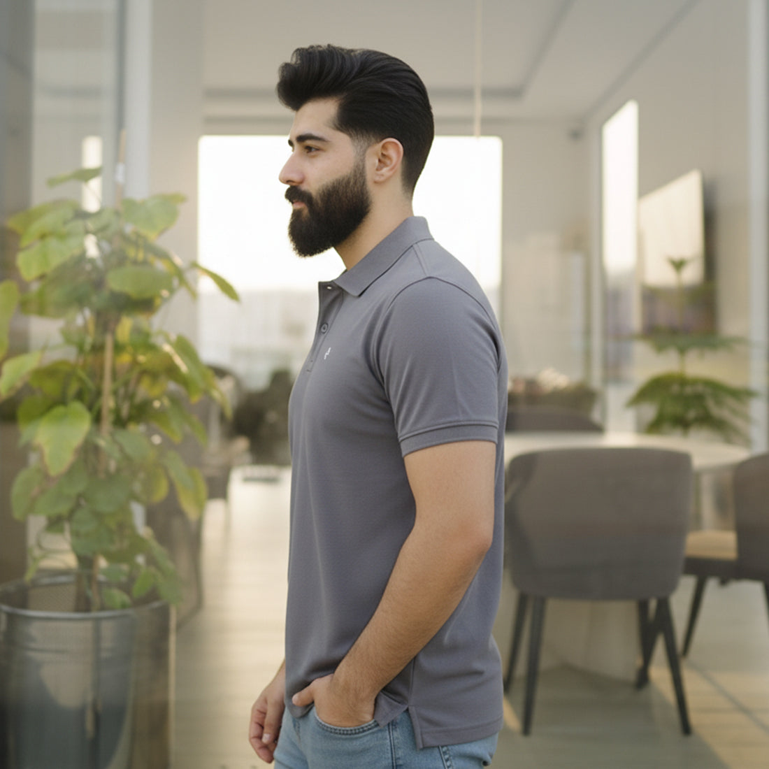 JQ POLO – GREY