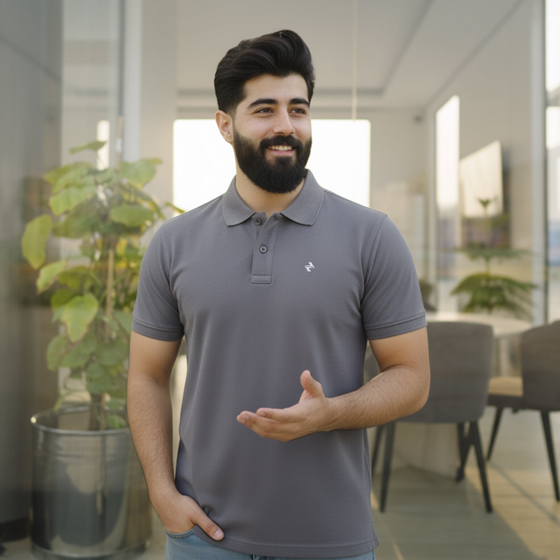 JQ POLO – GREY