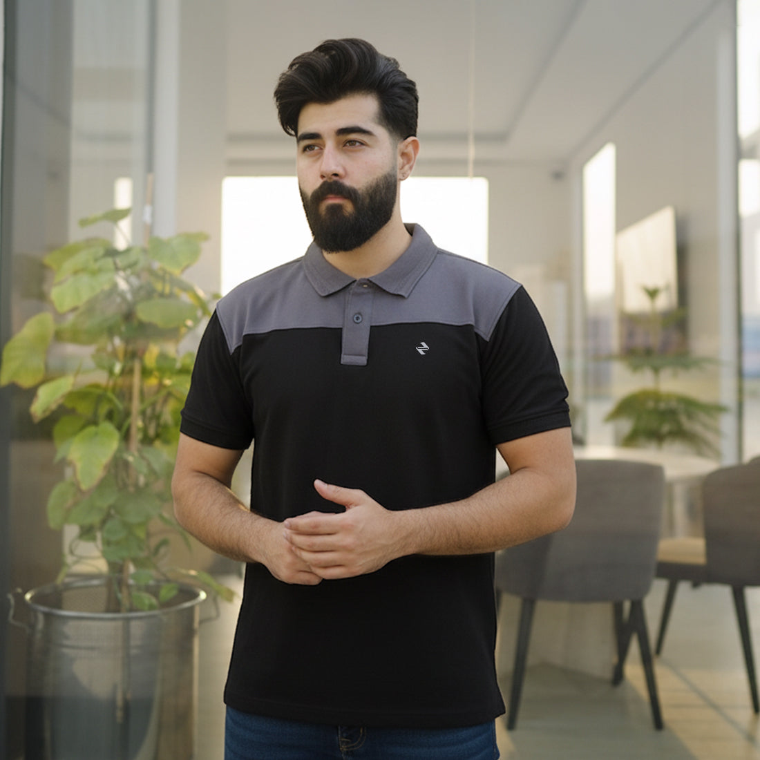 JQ SC POLO - BLACK