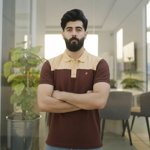 SH POLO - BROWN & BEIGE