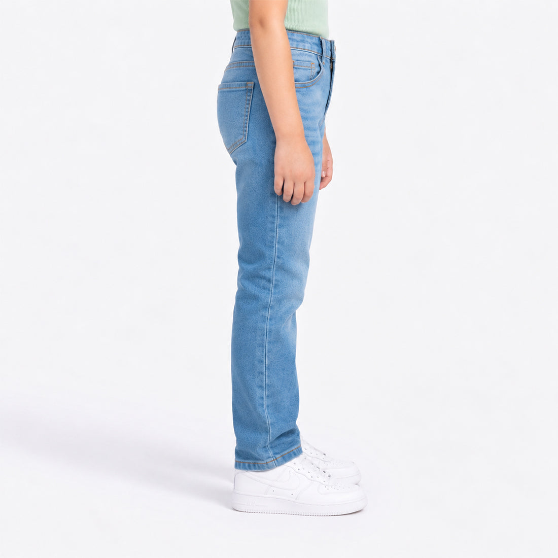 JUNIOR GIRLS RELAXED SLIM FIT DENIM – LIGHT BLUE