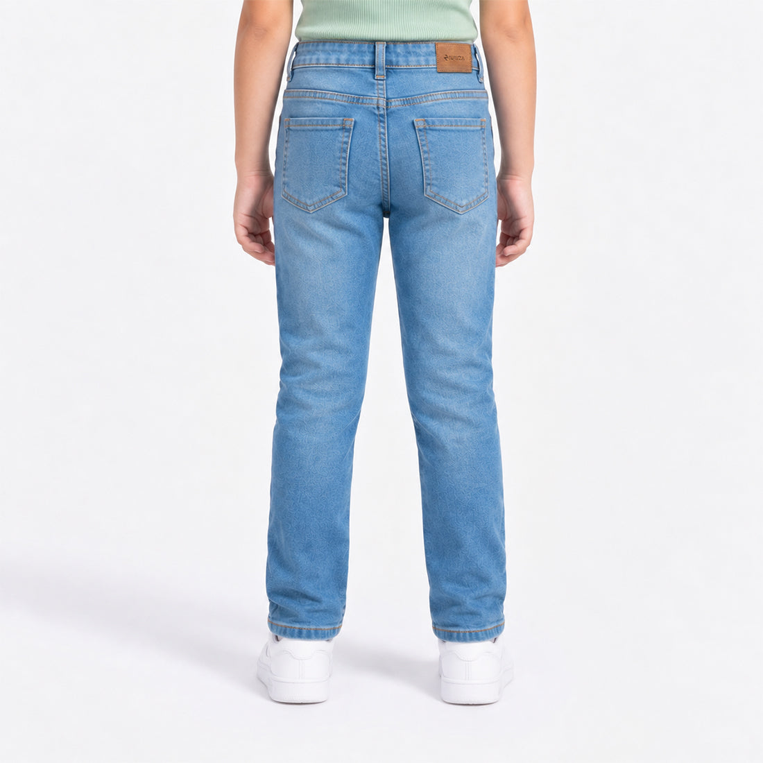 JUNIOR GIRLS RELAXED SLIM FIT DENIM – LIGHT BLUE