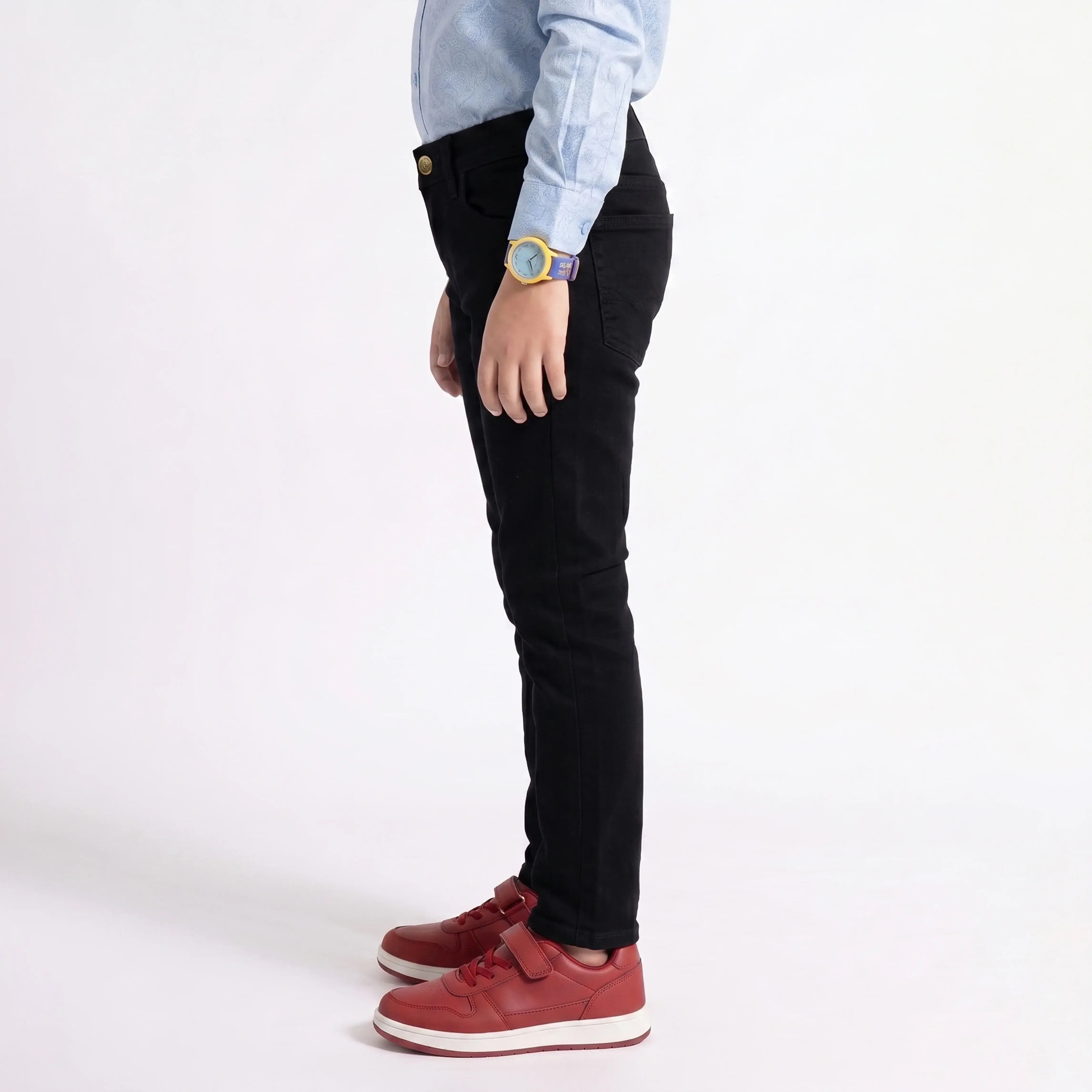 KIDS RELAXED SLIM FIT DENIM – BLACK