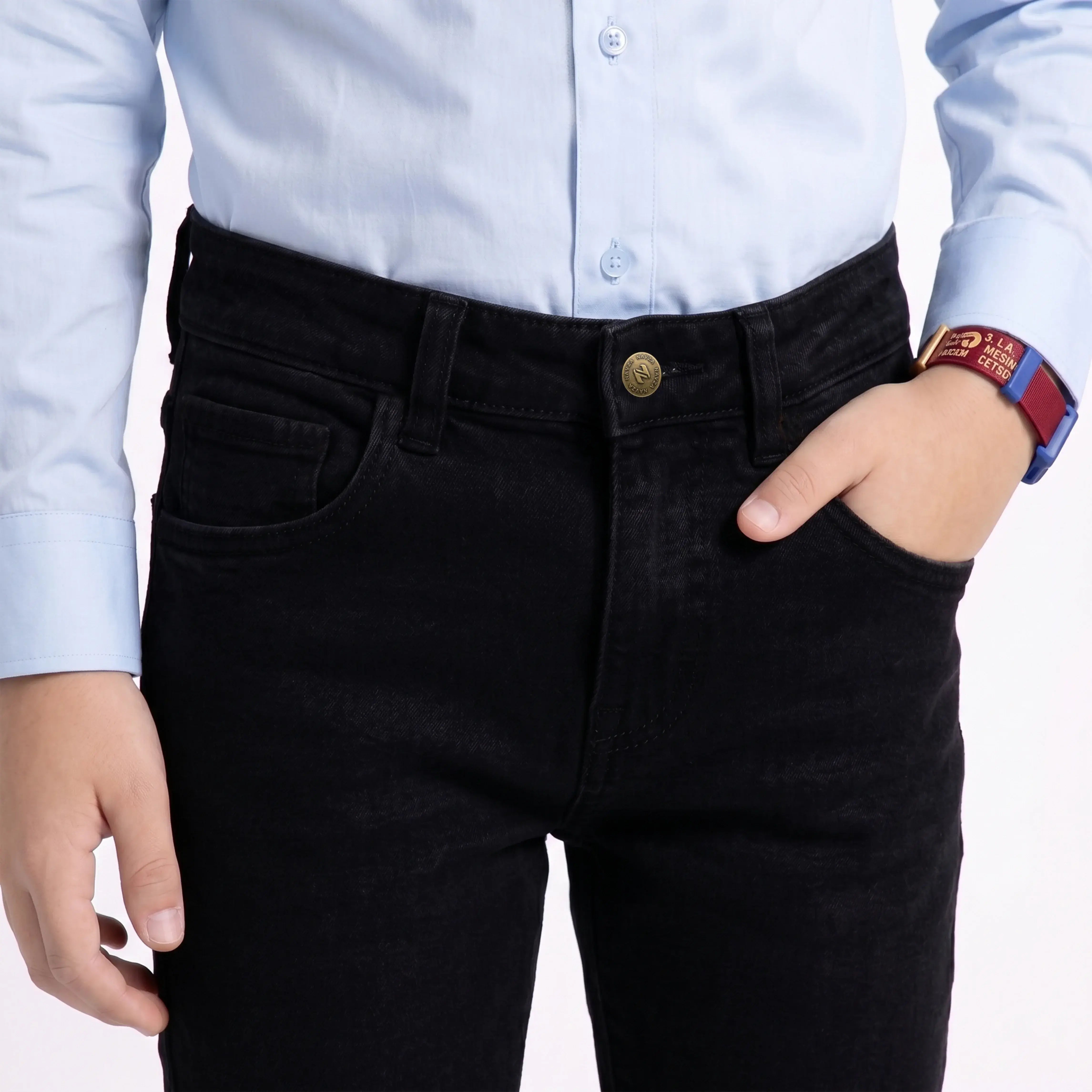 KIDS RELAXED SLIM FIT DENIM – BLACK