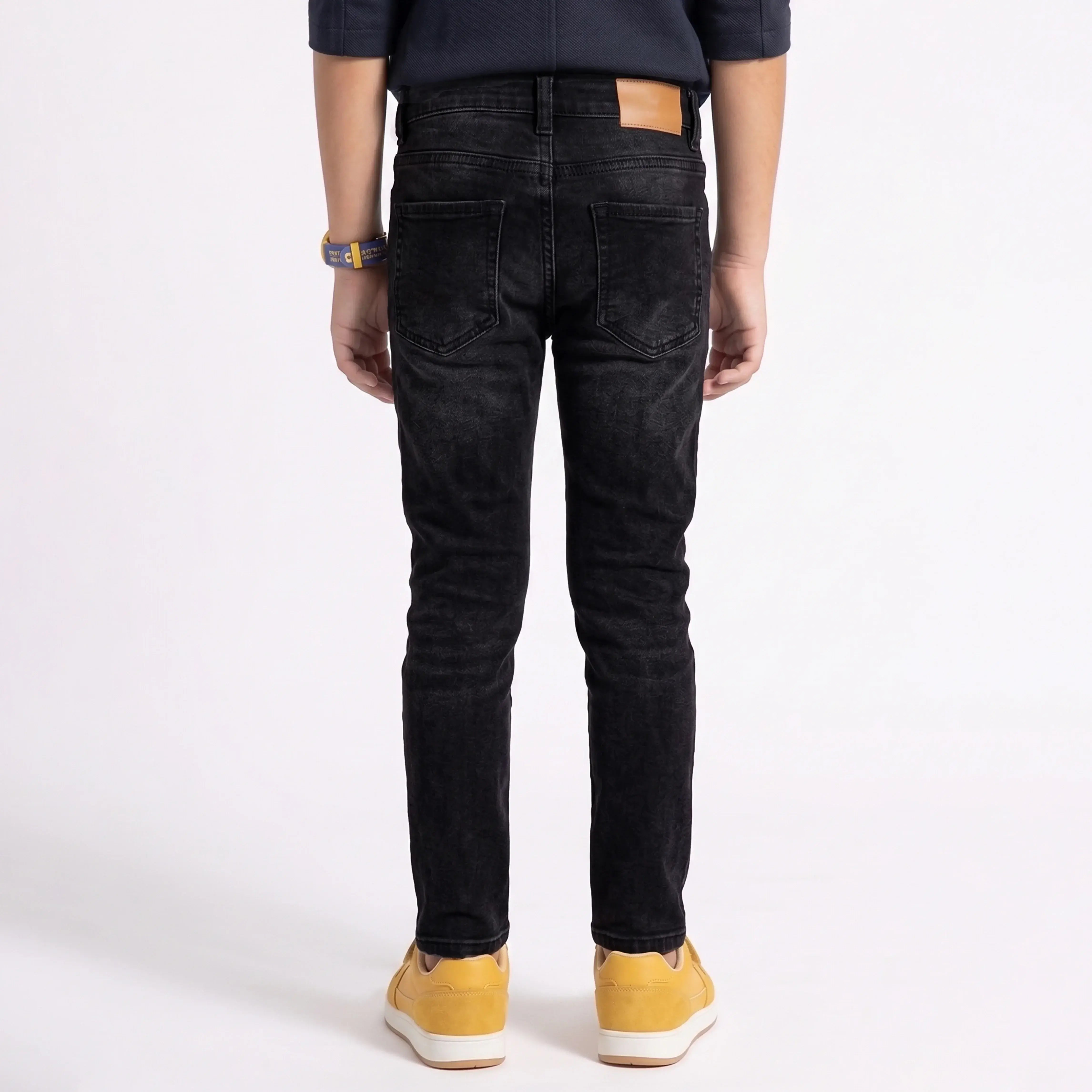 KIDS RELAXED SLIM FIT DENIM – CHARCOAL BLACK