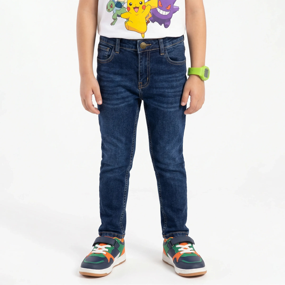 KIDS RELAXED SLIM FIT DENIM – DARK BLUE