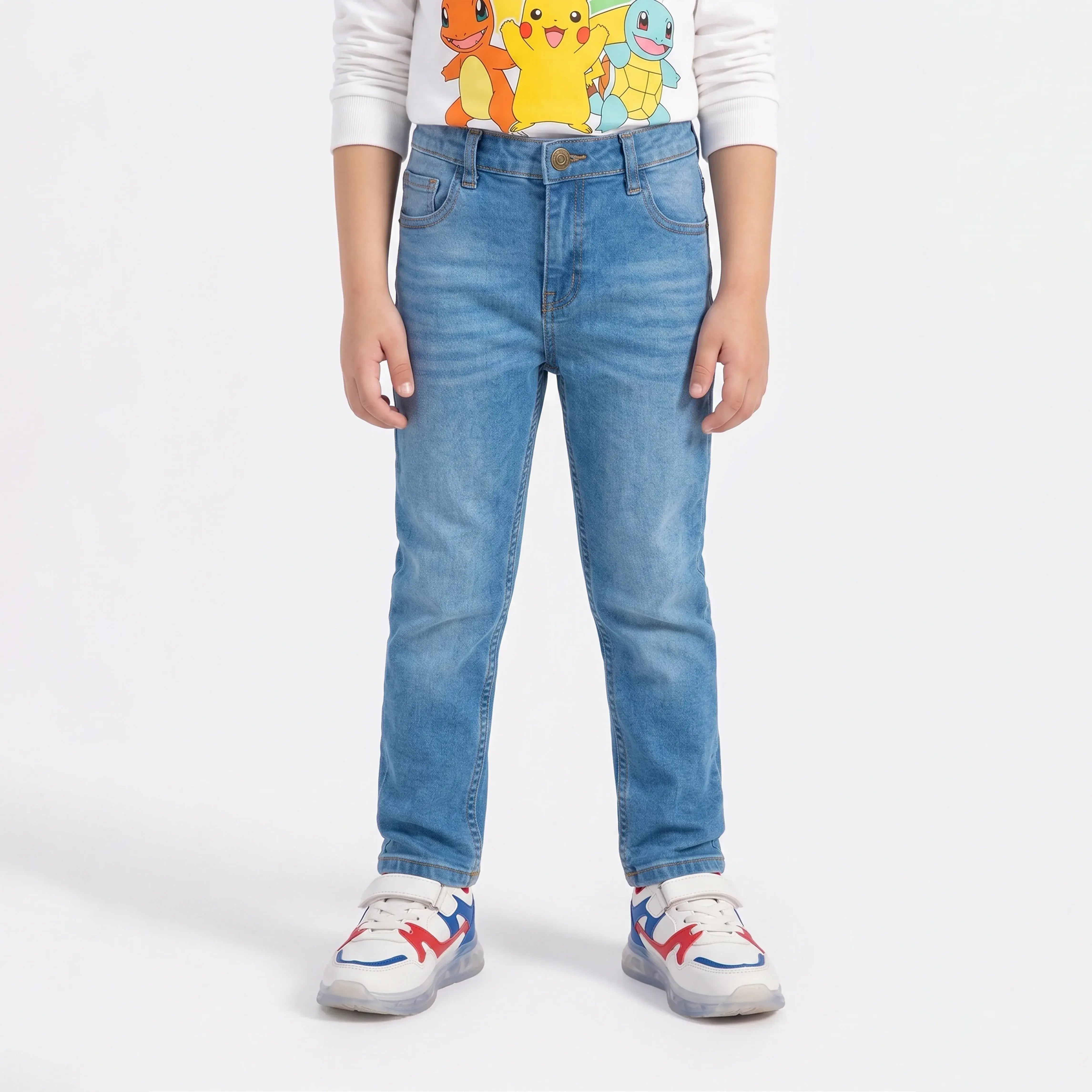 KIDS RELAXED SLIM FIT DENIM – LIGHT BLUE