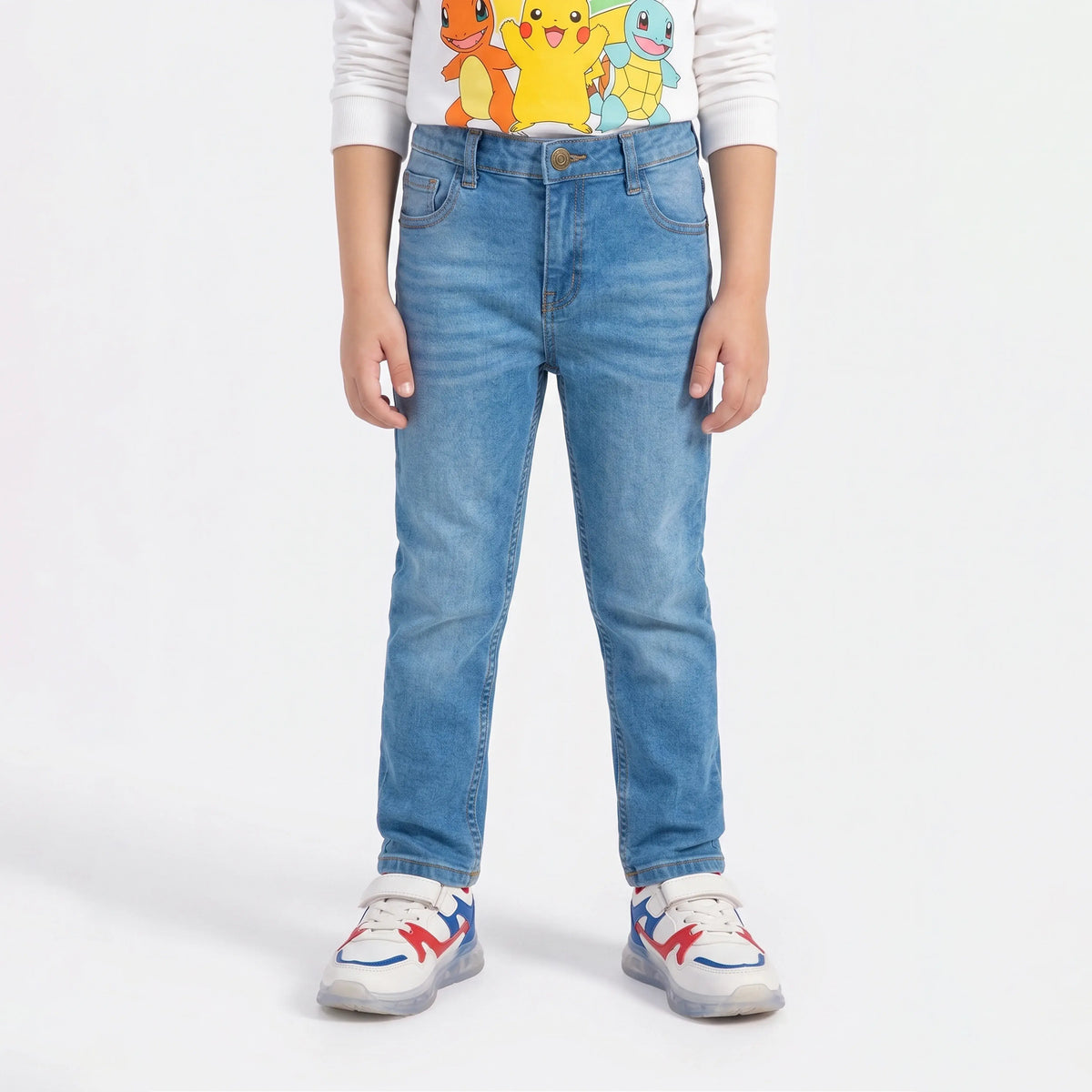KIDS RELAXED SLIM FIT DENIM – LIGHT BLUE