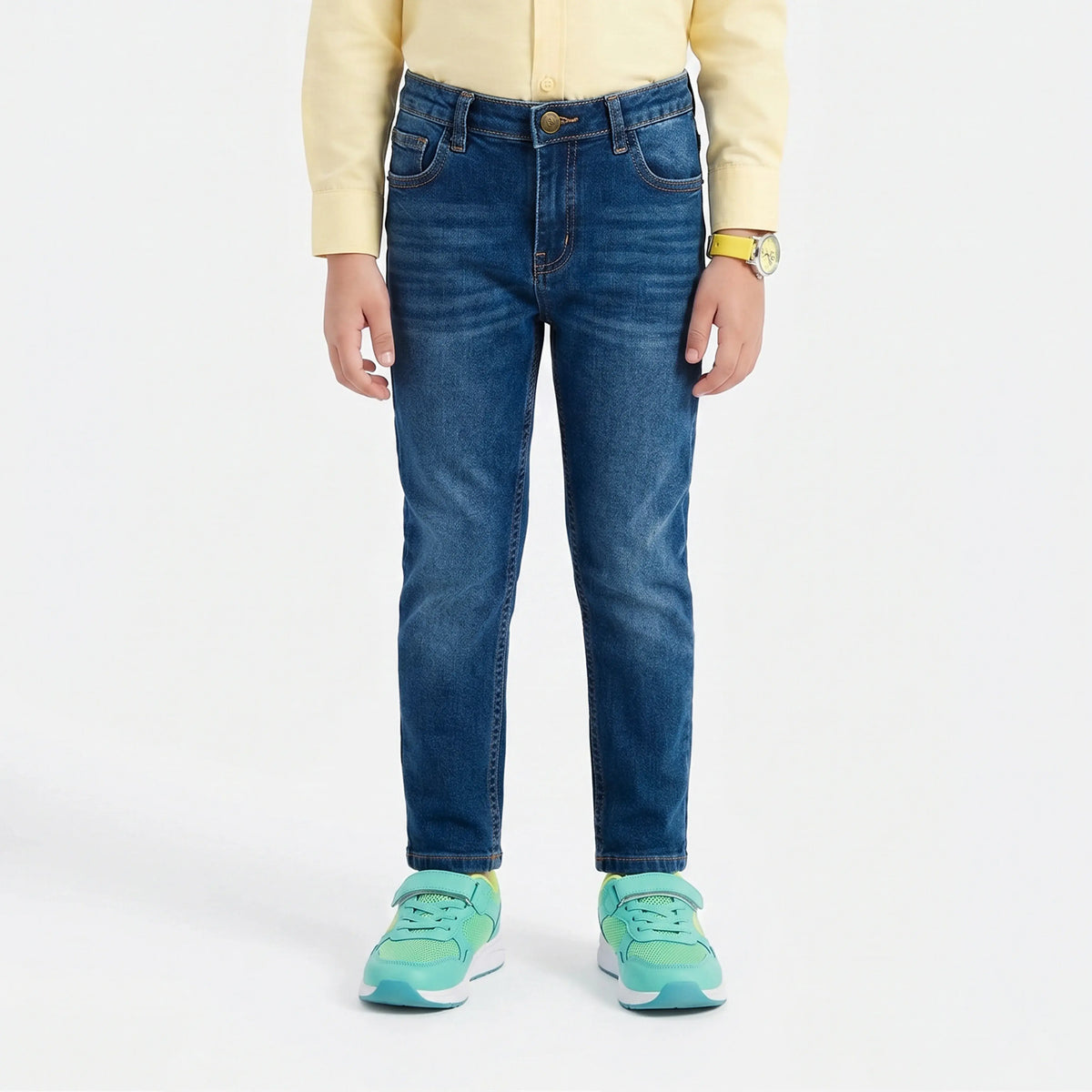 KIDS RELAXED SLIM FIT DENIM – MEDIUM BLUE
