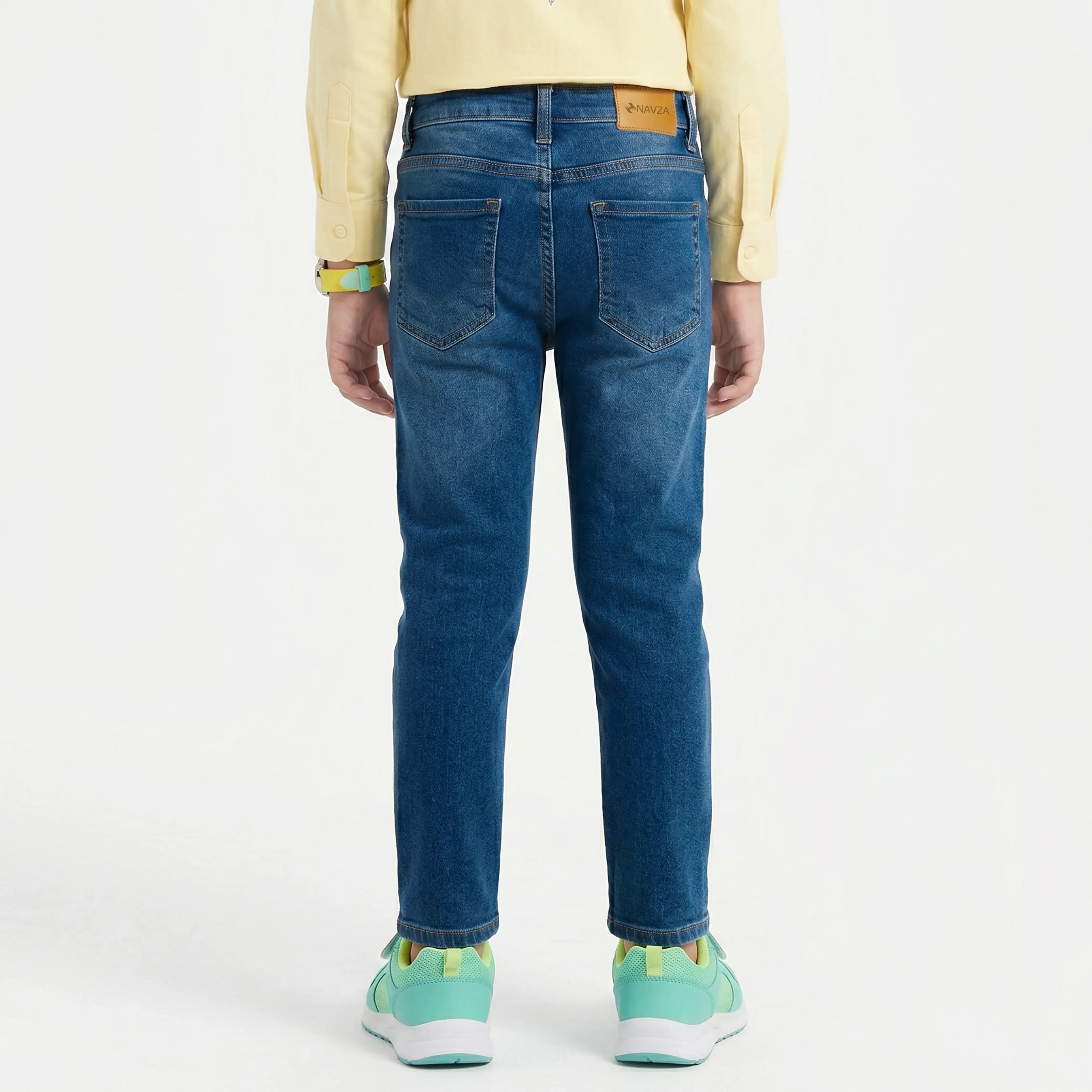 KIDS RELAXED SLIM FIT DENIM – MEDIUM BLUE