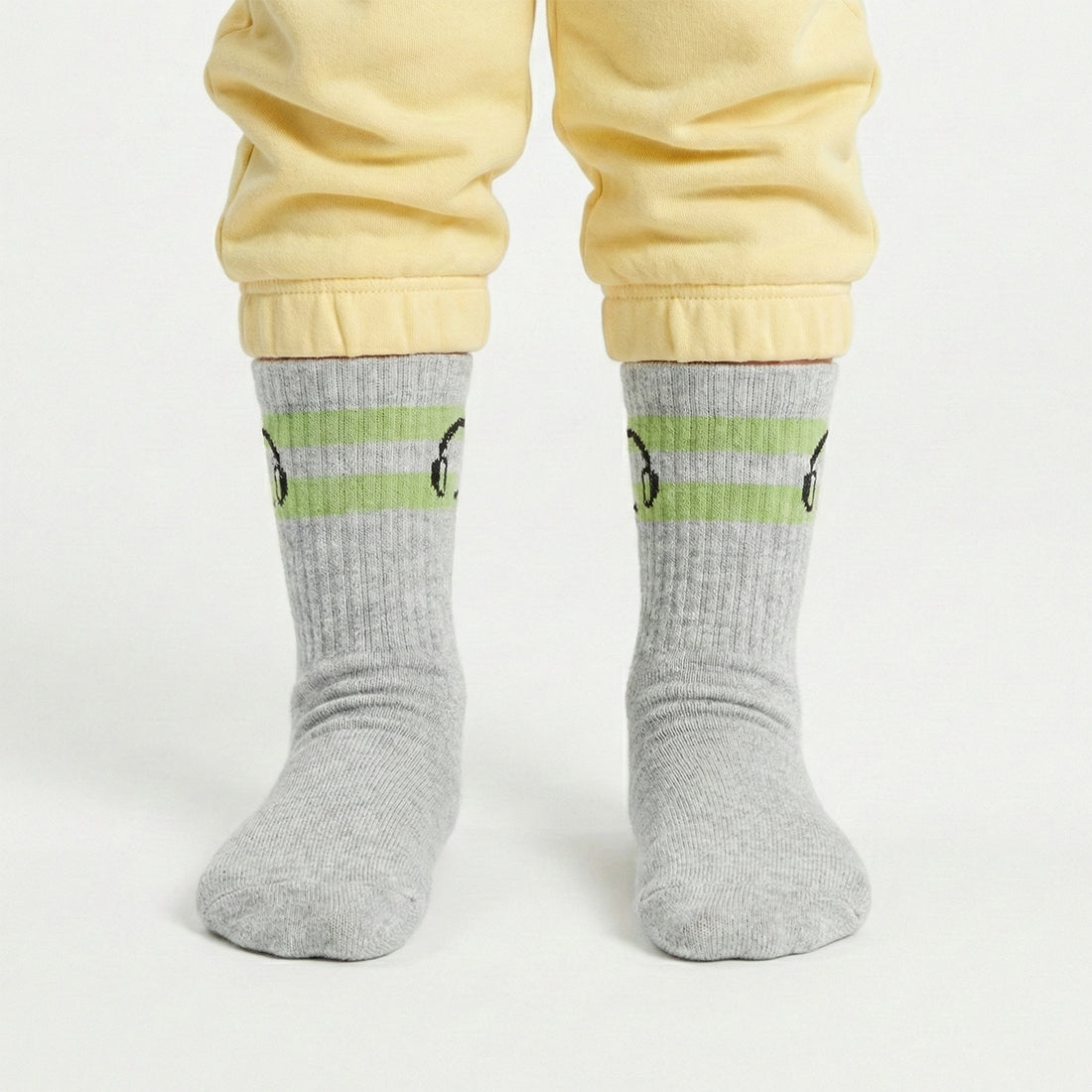 KIDS CREW SOCKS GREY | NAVZA