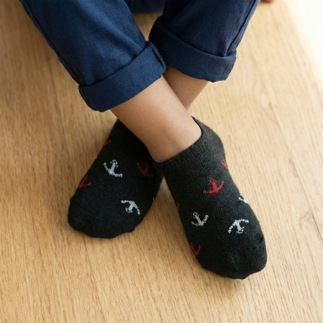 KIDS NO SHOW SOCKS BLACK | NAVZA