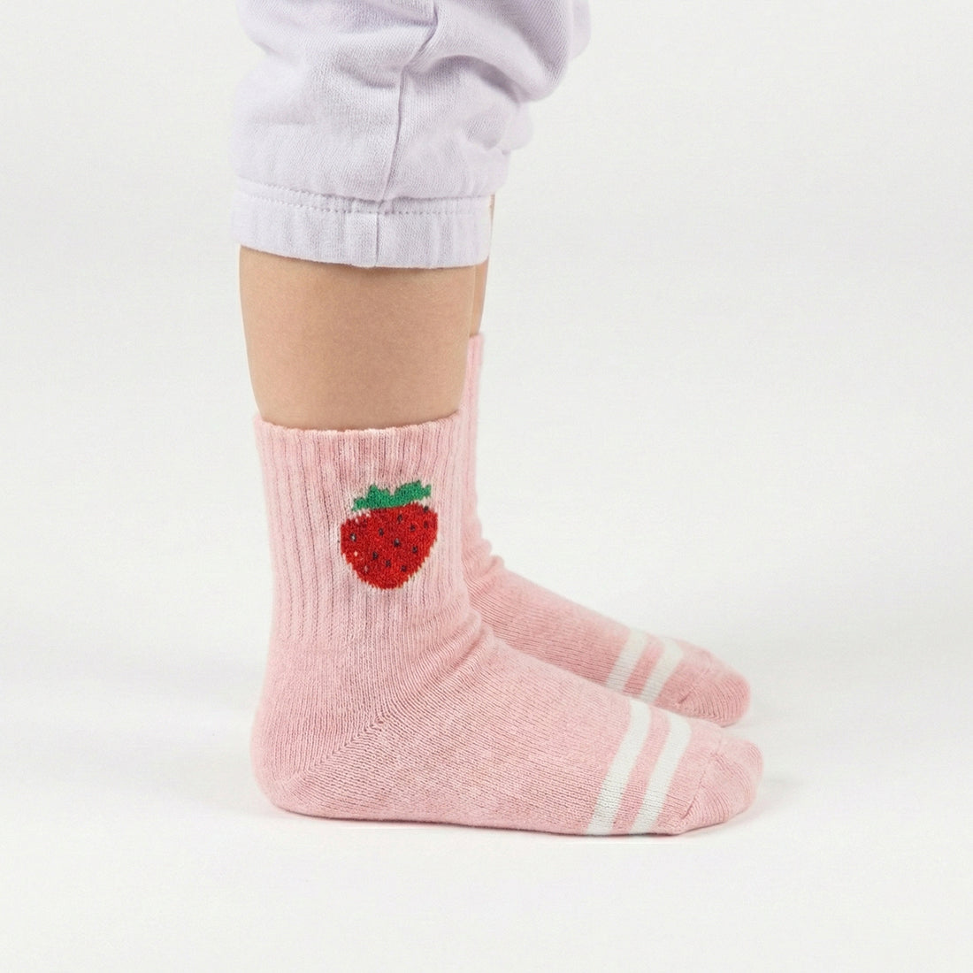 KIDS SHORT CREW SOCKS PINK | NAVZA
