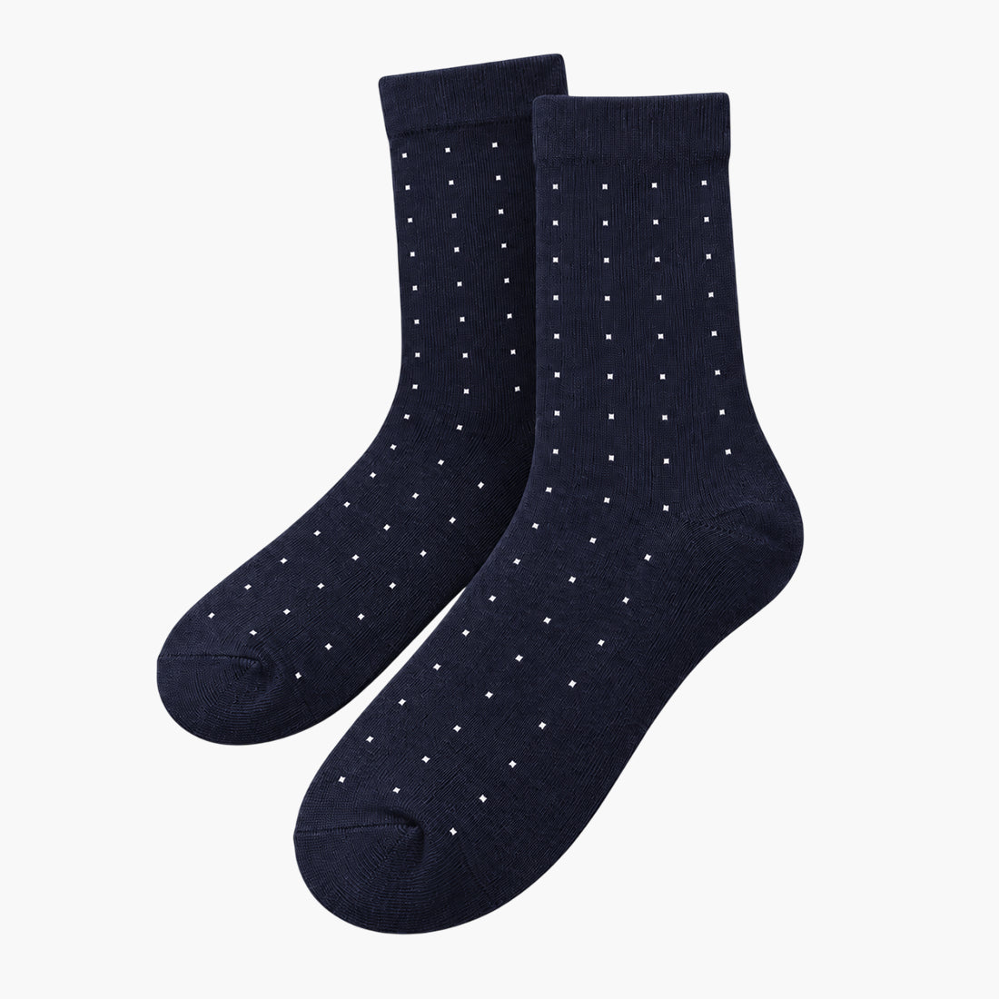 MEN DOTS SHORT CREW SOCKS NAVY NAVZA