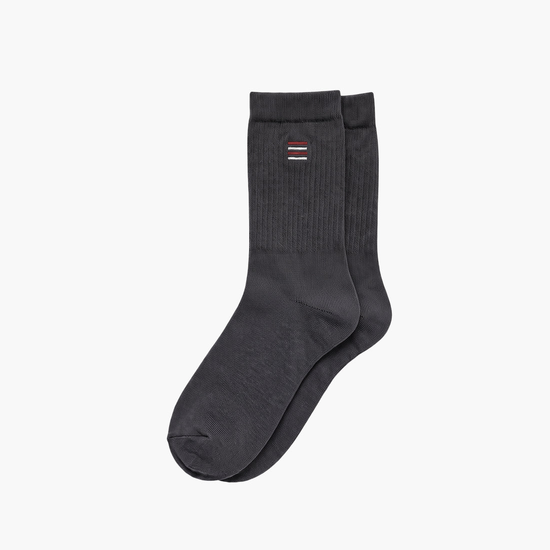 MEN EMBLEM CREW SOCKS CHARCOAL NAVZA