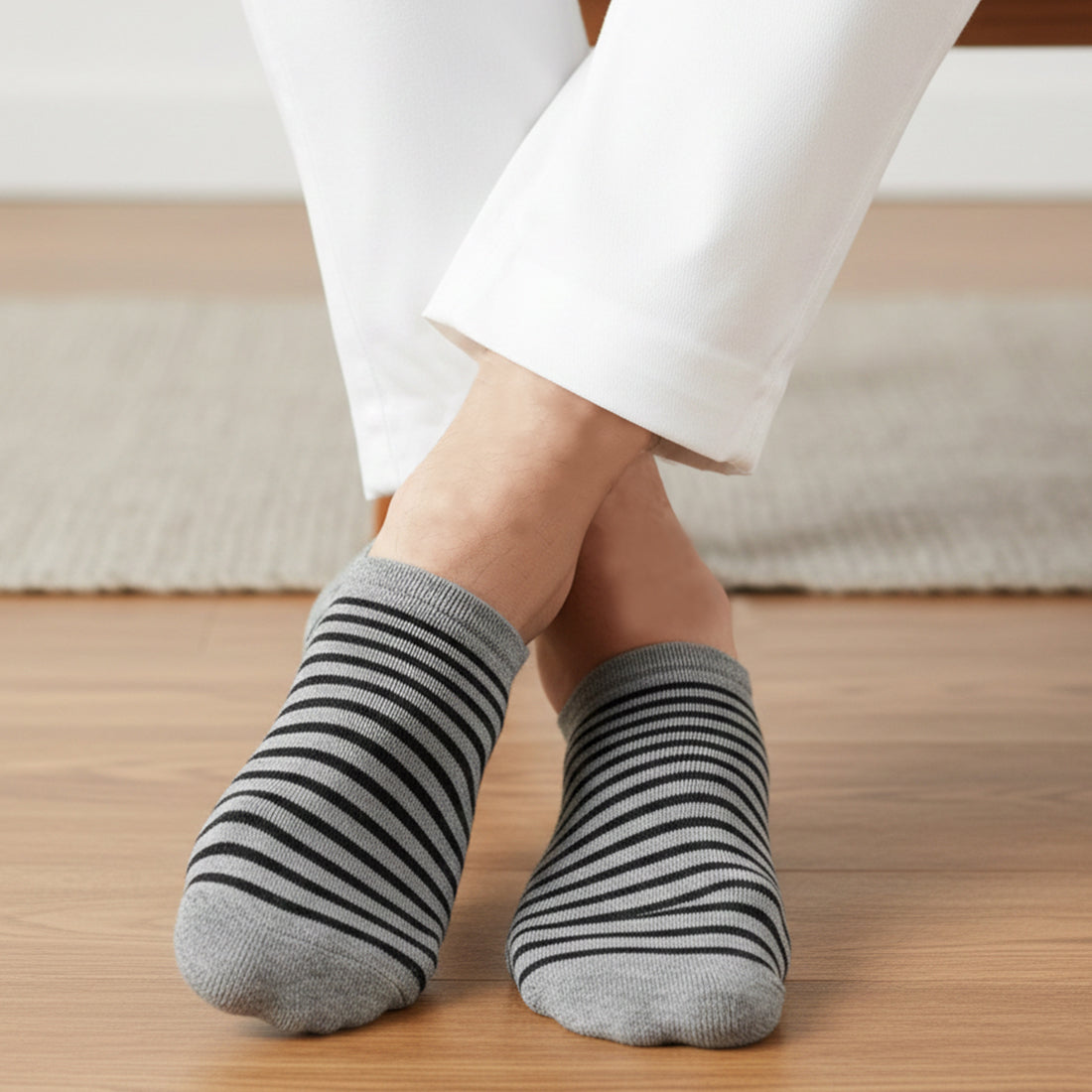 MEN NO SHOW SOCKS GREY | NAVZA