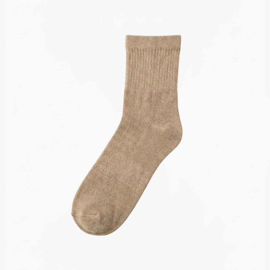 MEN SHORT CREW SOCKS BEIGE | NAVZA