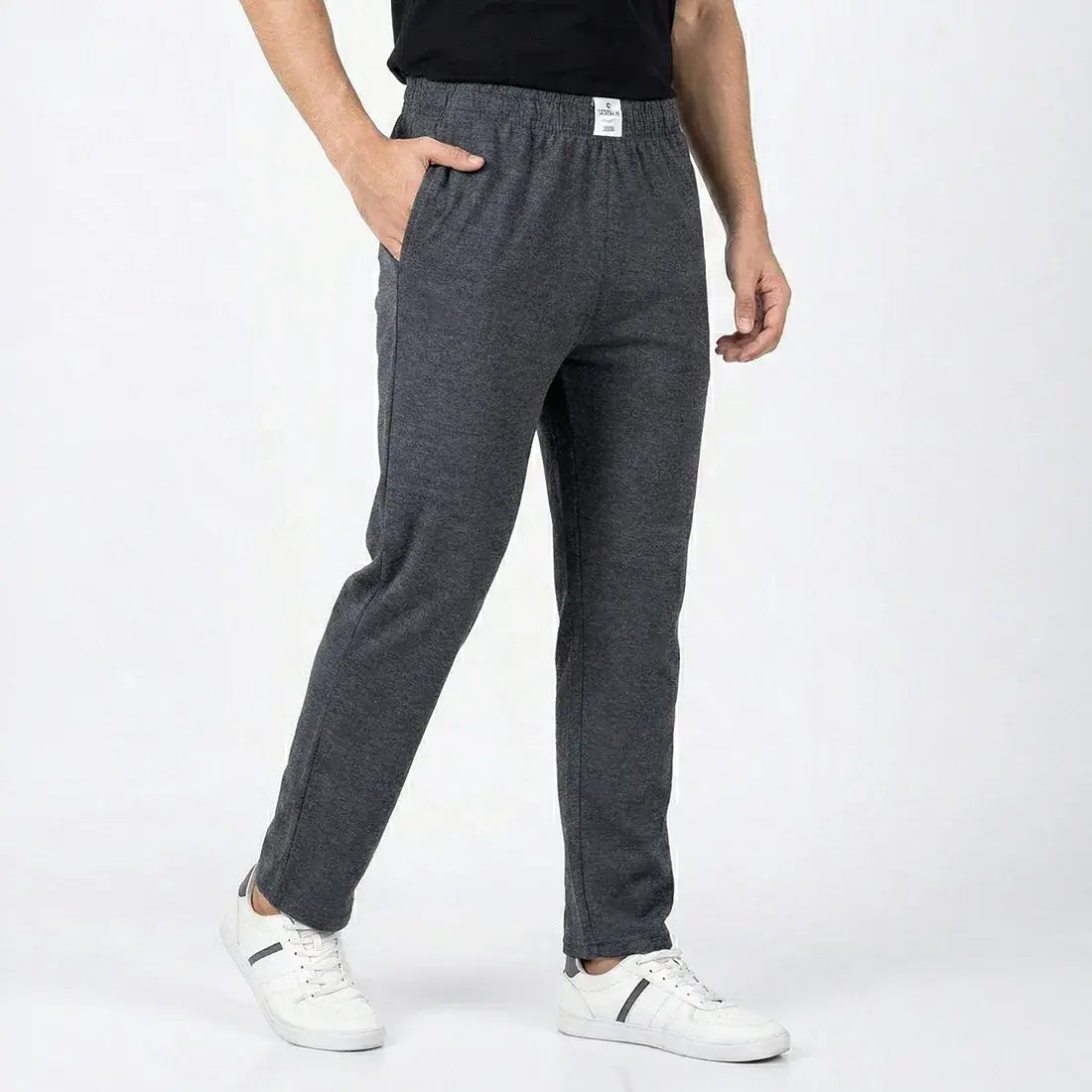 SUMMER JERSEY TROUSER CHARCOAL