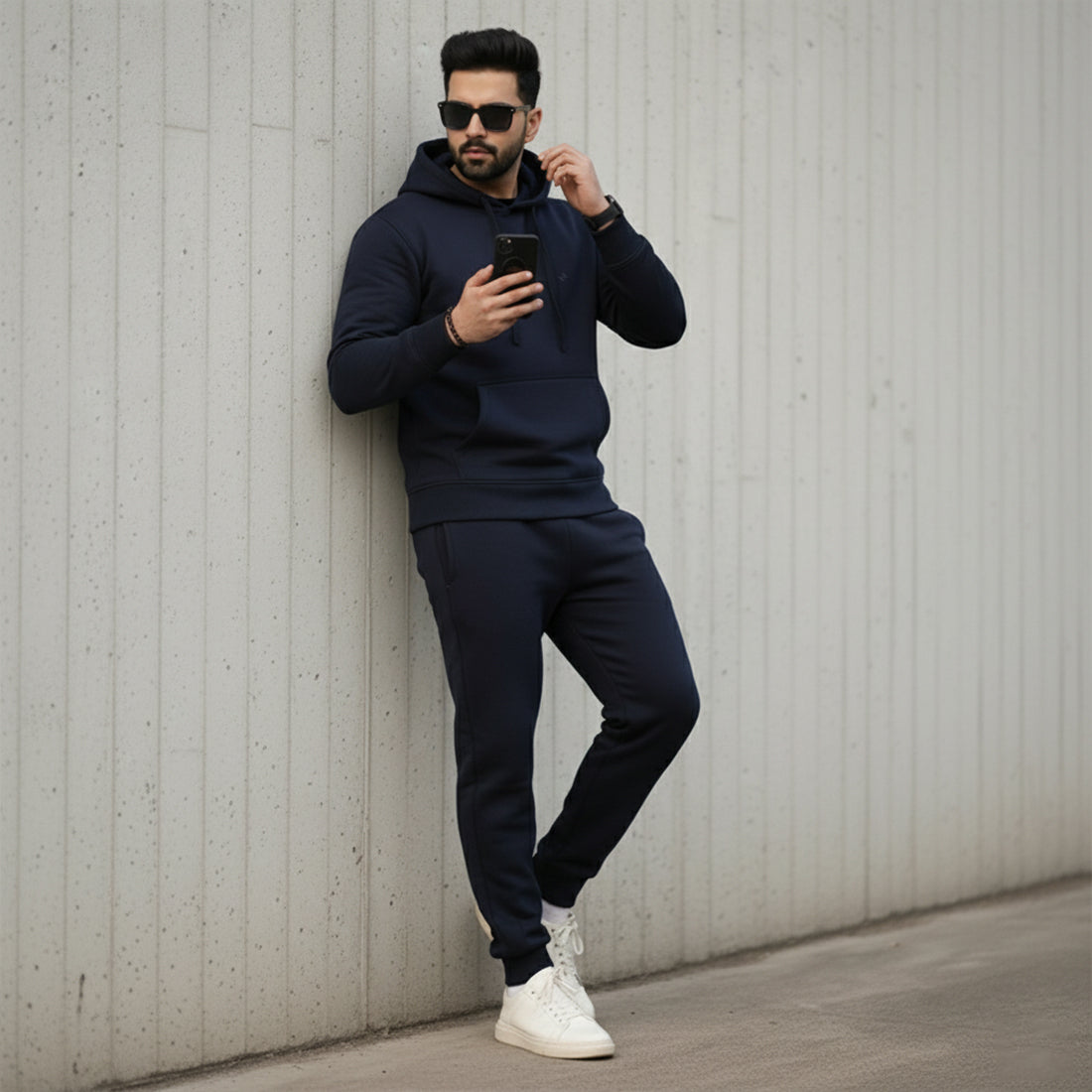 ML PULLOVER HOODIE - NAVY