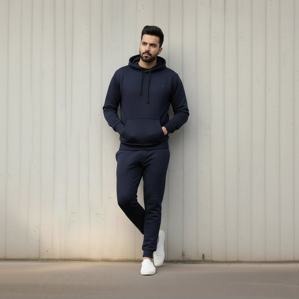 ML PULLOVER HOODIE TRACKER - NAVY